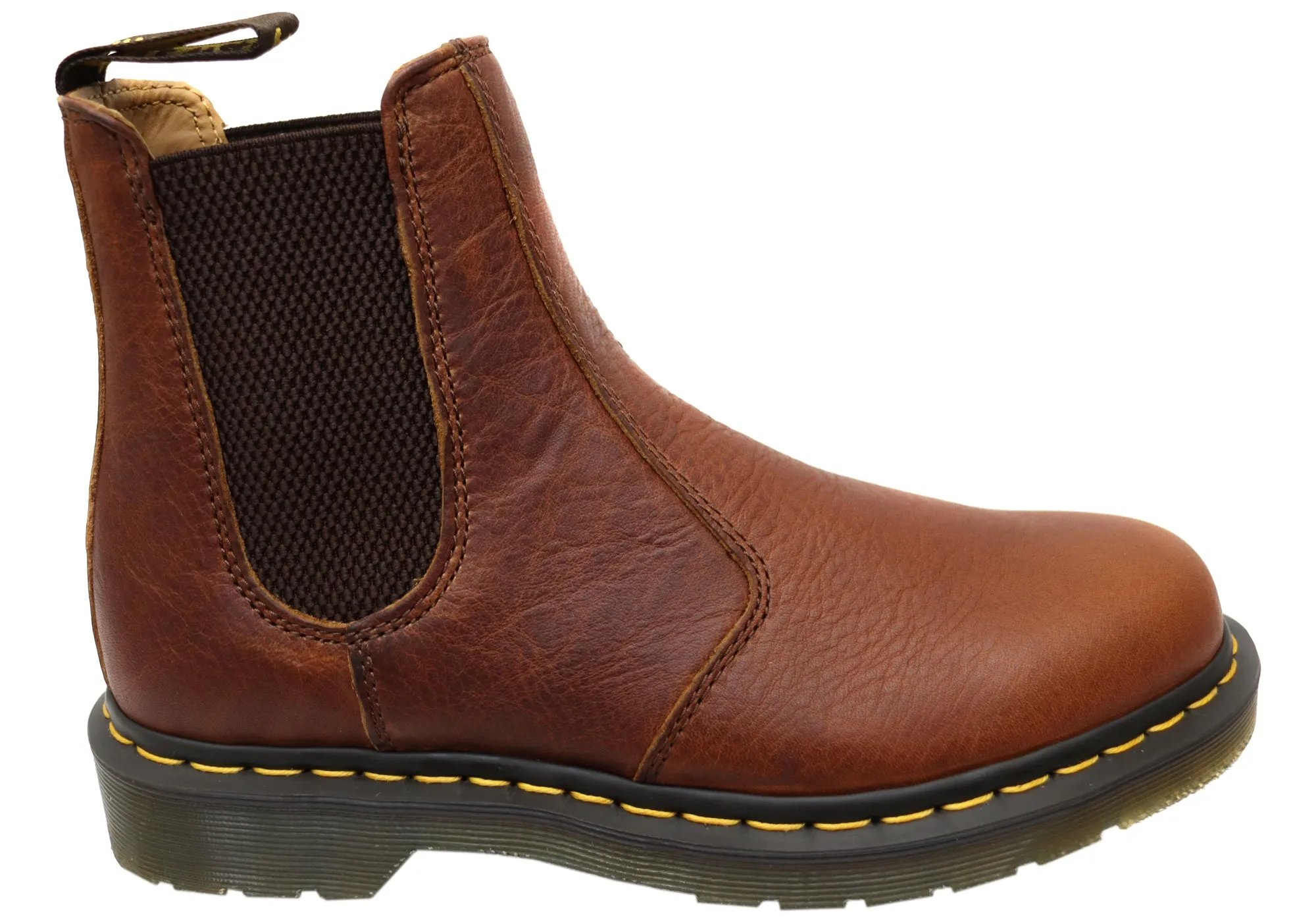 Dr. Martens 2976 Cashew Botschafter Unisex Leder Chelsea Stiefel Dr. Martens Schuhe