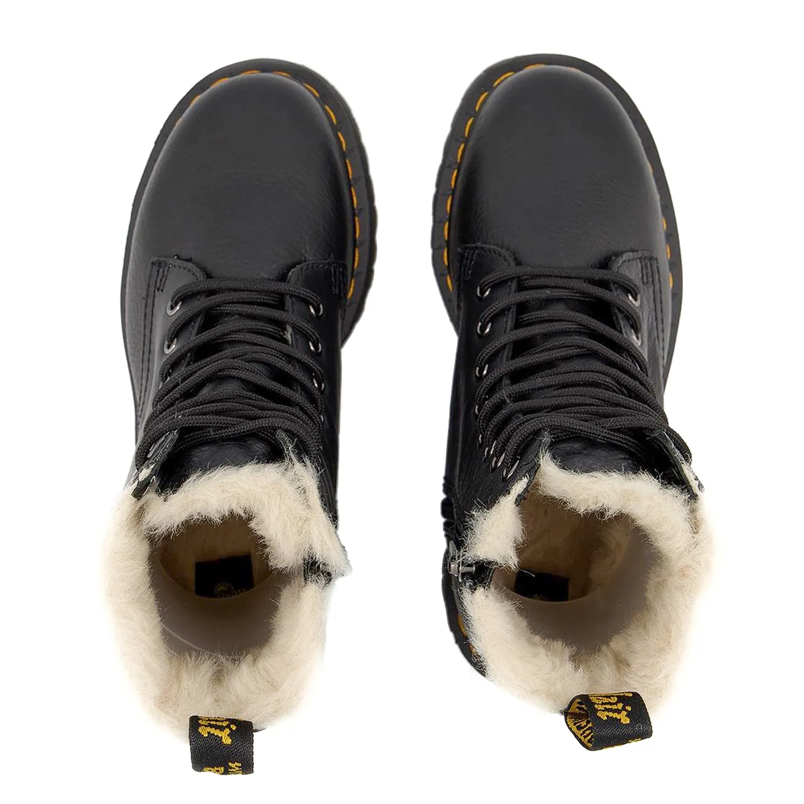 Dr. Martens Jadon Fl Pisa Leder Unisex Knöchelplateau-Stiefel