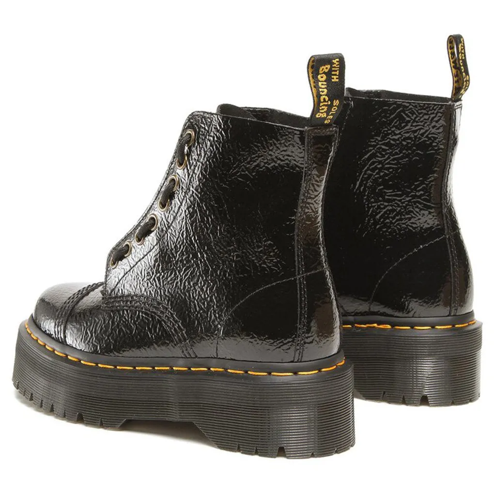 Dr. Martens Sinclair Vintage Lackleder Damen Plateau-Stiefel