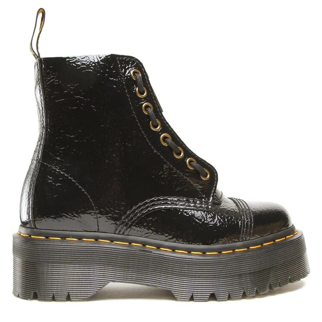 Dr. Martens Sinclair Vintage Lackleder Damen Plateau-Stiefel