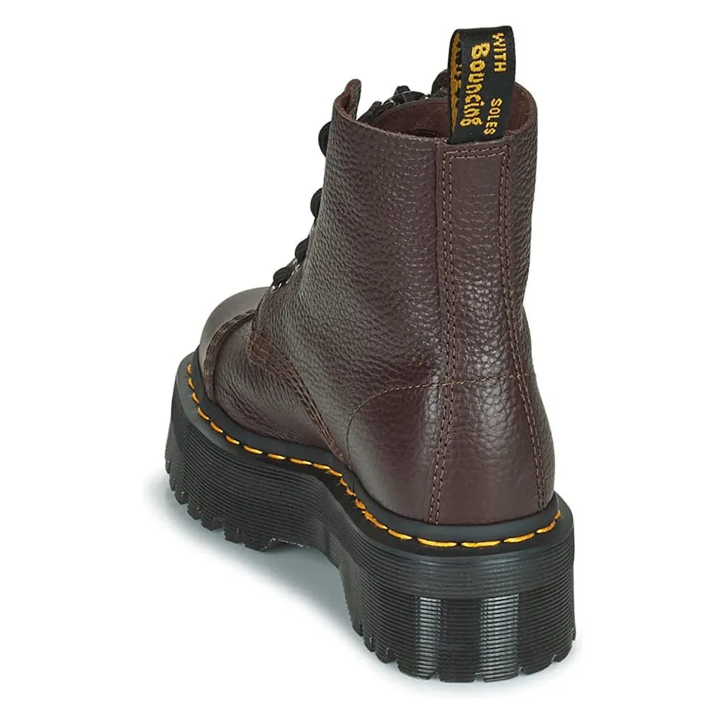 Dr. Martens Sinclair Milled Nappa Leder Plateaustiefel für Damen