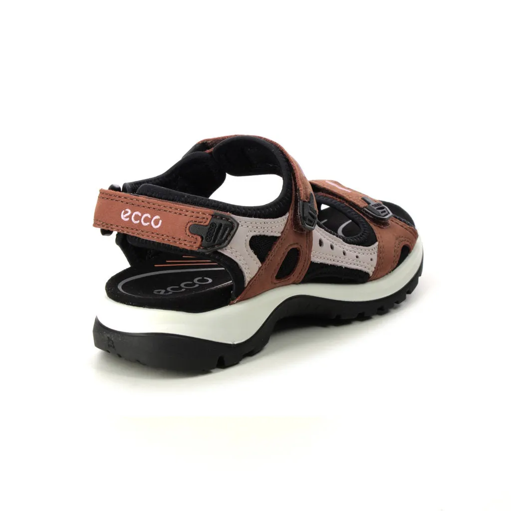 Ecco Offroad Geölte Nubukleder Damen Freizeitsandalen Ecco Schuhe