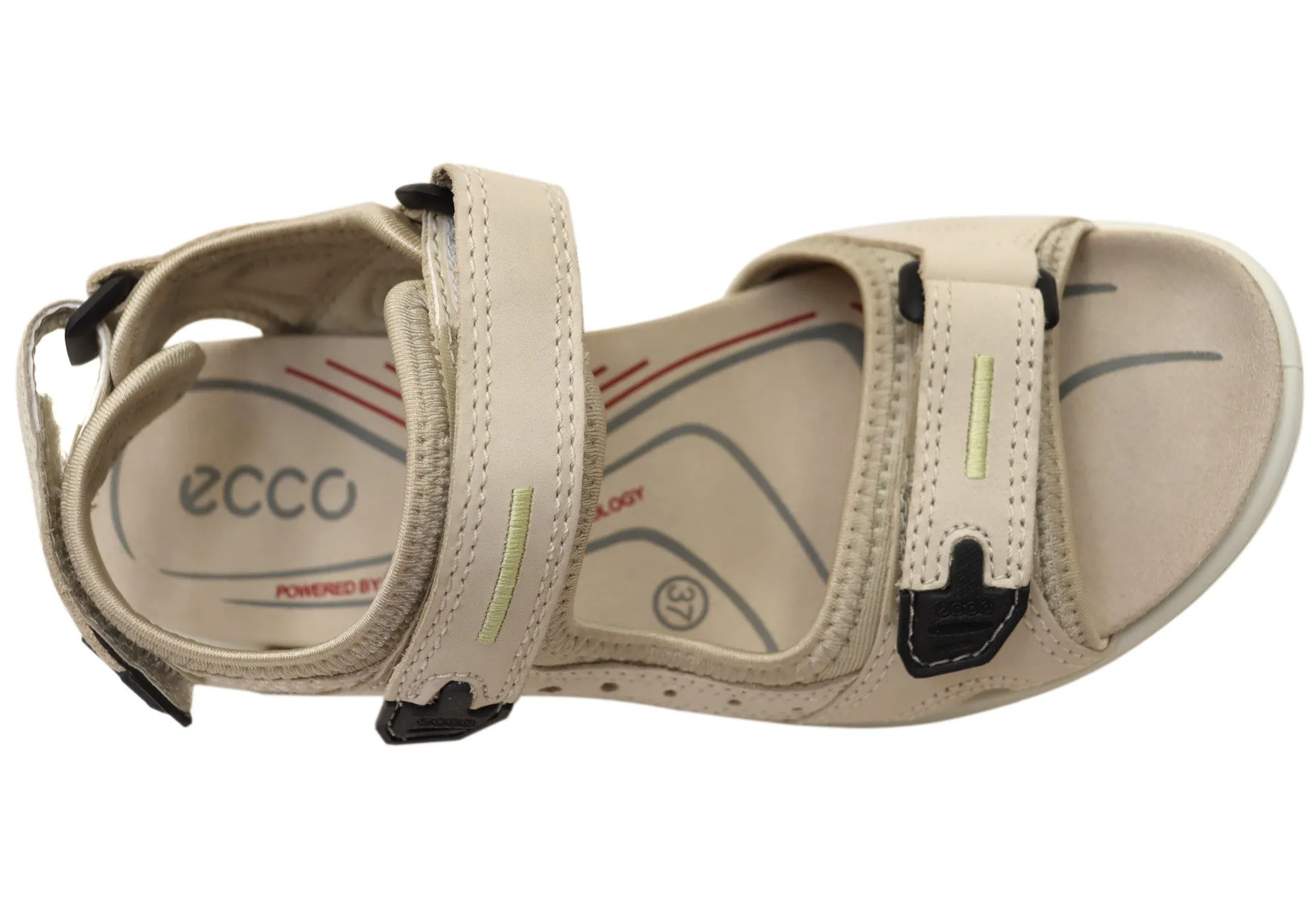 ECCO Damen Offroad Comfort Leder Sandalen mit verstellbarer Passform ECCO Schuhe