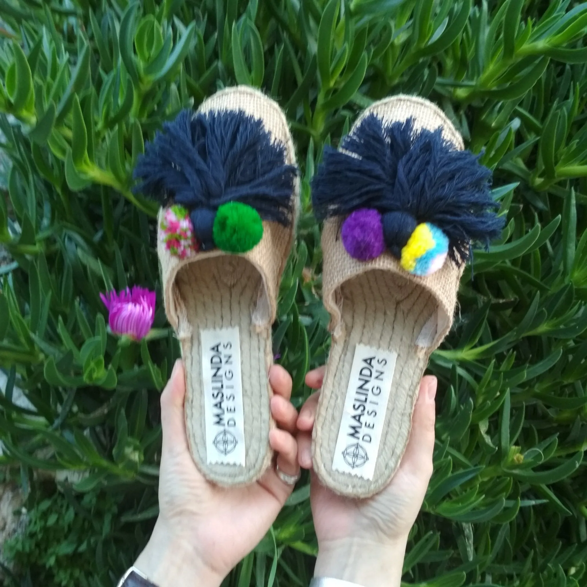 Espadrilles Pantoffeln - Naturjute