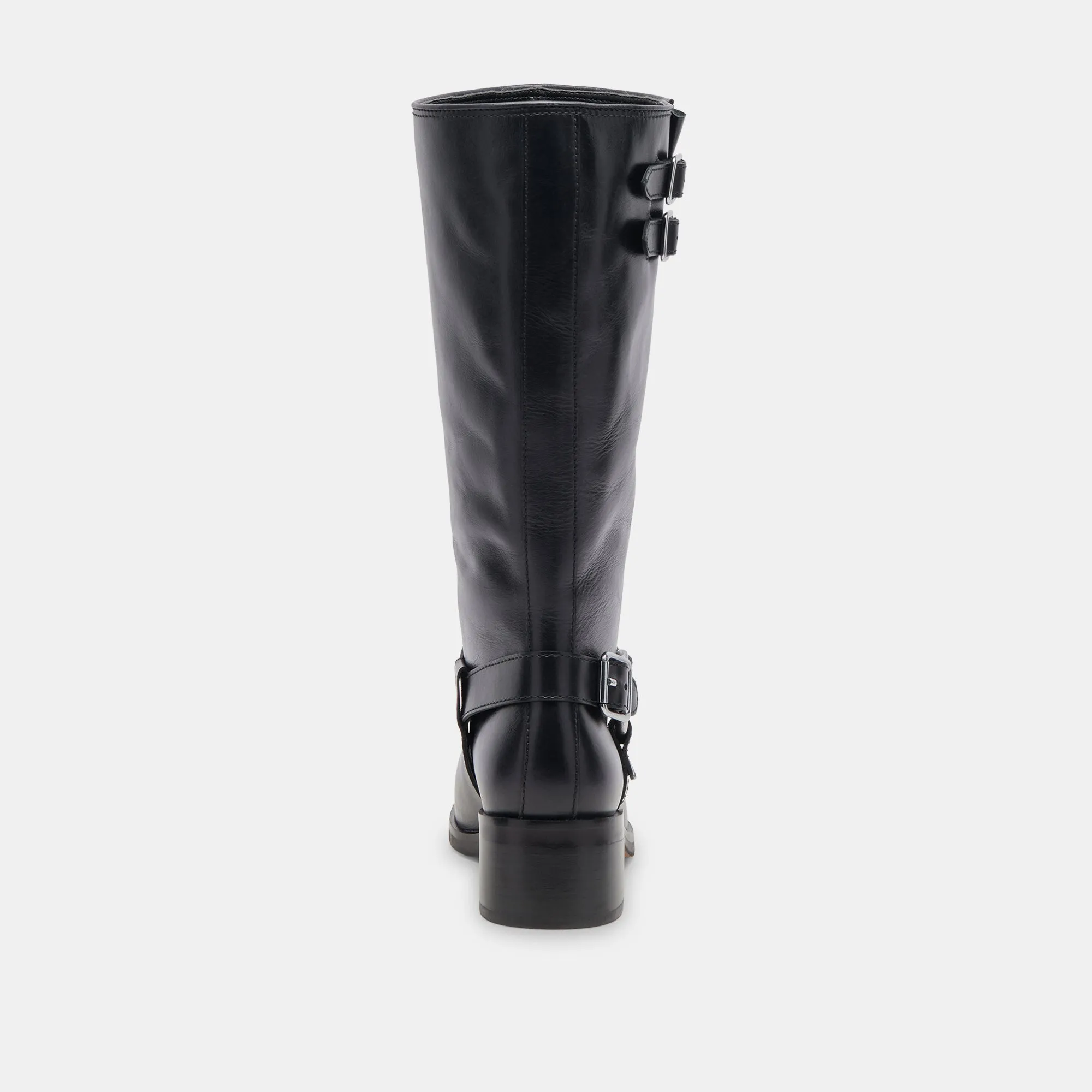 EVI STIEFEL SCHWARZES LEDER