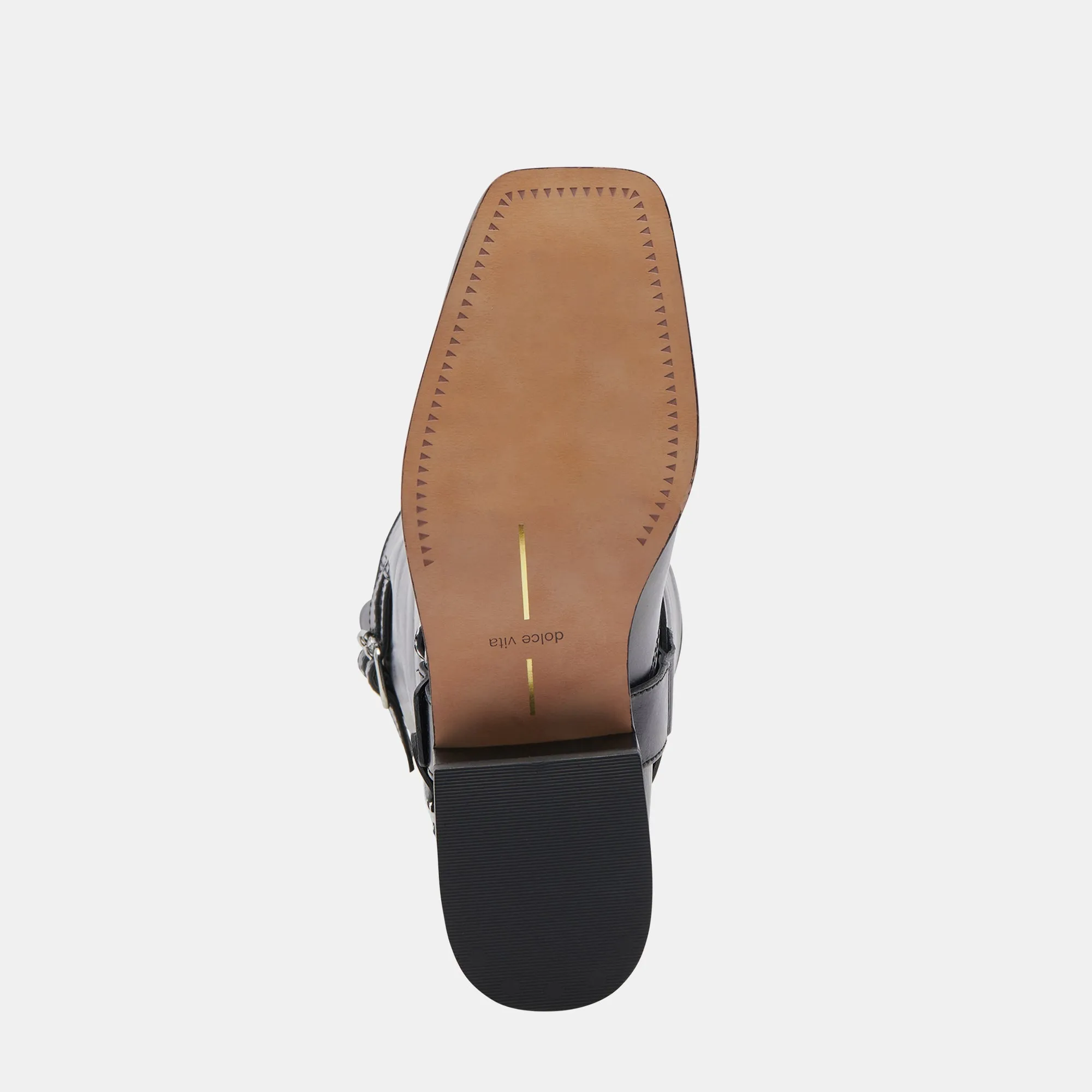 EVI STIEFEL SCHWARZES LEDER