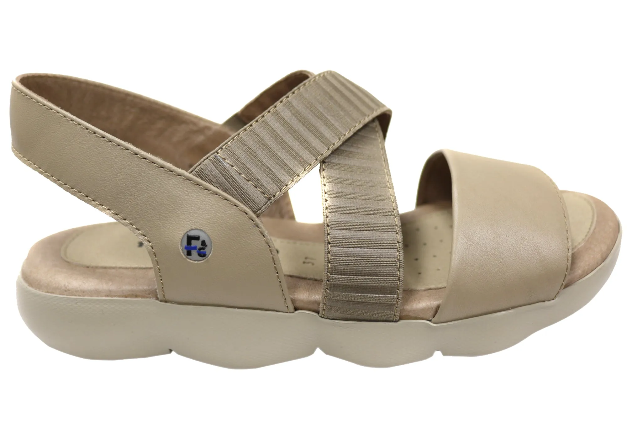 Flex & Go Dory Damen Komfort Ledersandalen Aus Portugal Flex & Go Schuhe
