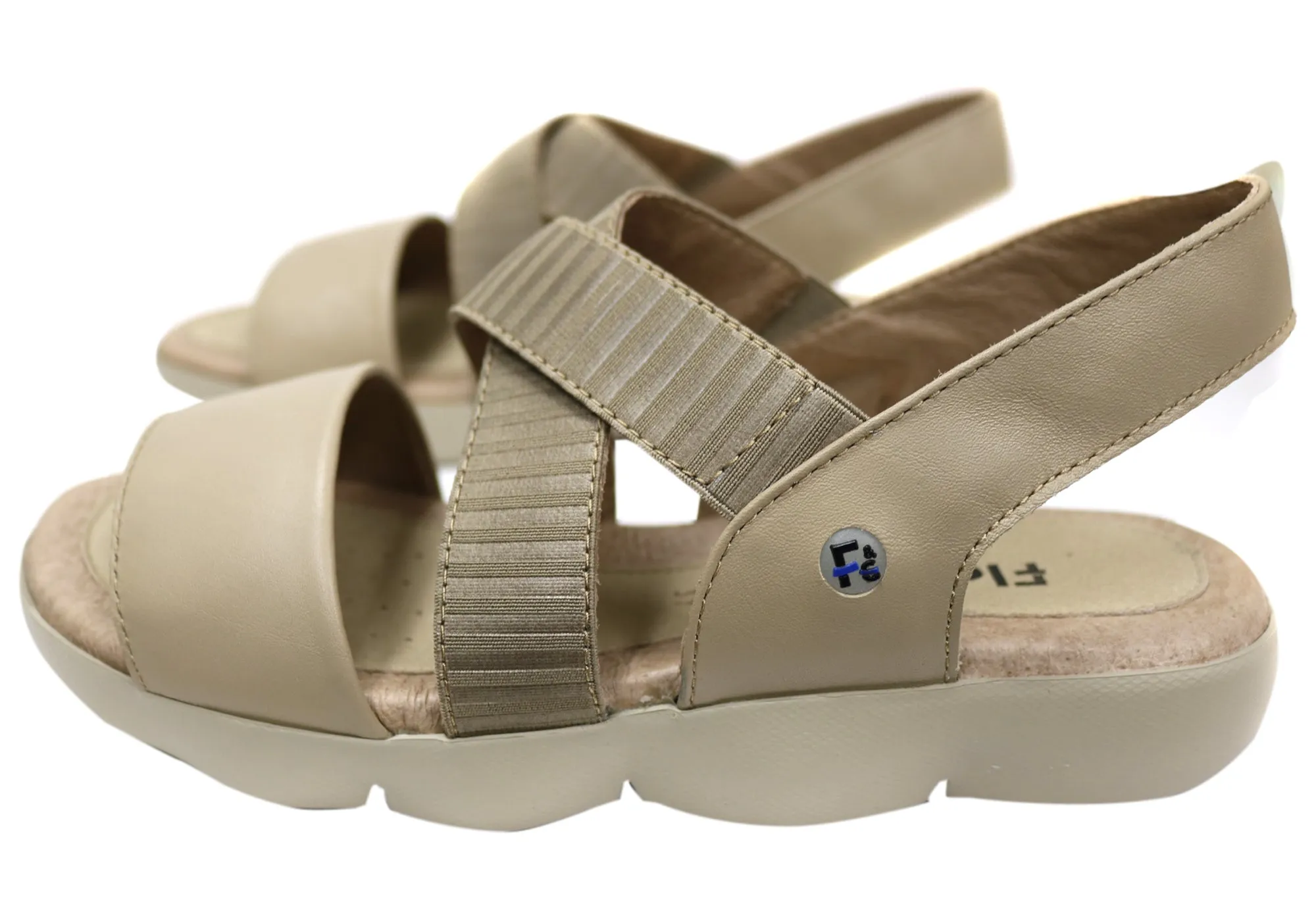 Flex & Go Dory Damen Komfort Ledersandalen Aus Portugal Flex & Go Schuhe