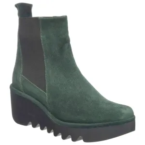 Fly London Bagu233Fly Wildleder Keilabsatz Damen Chelsea Stiefel