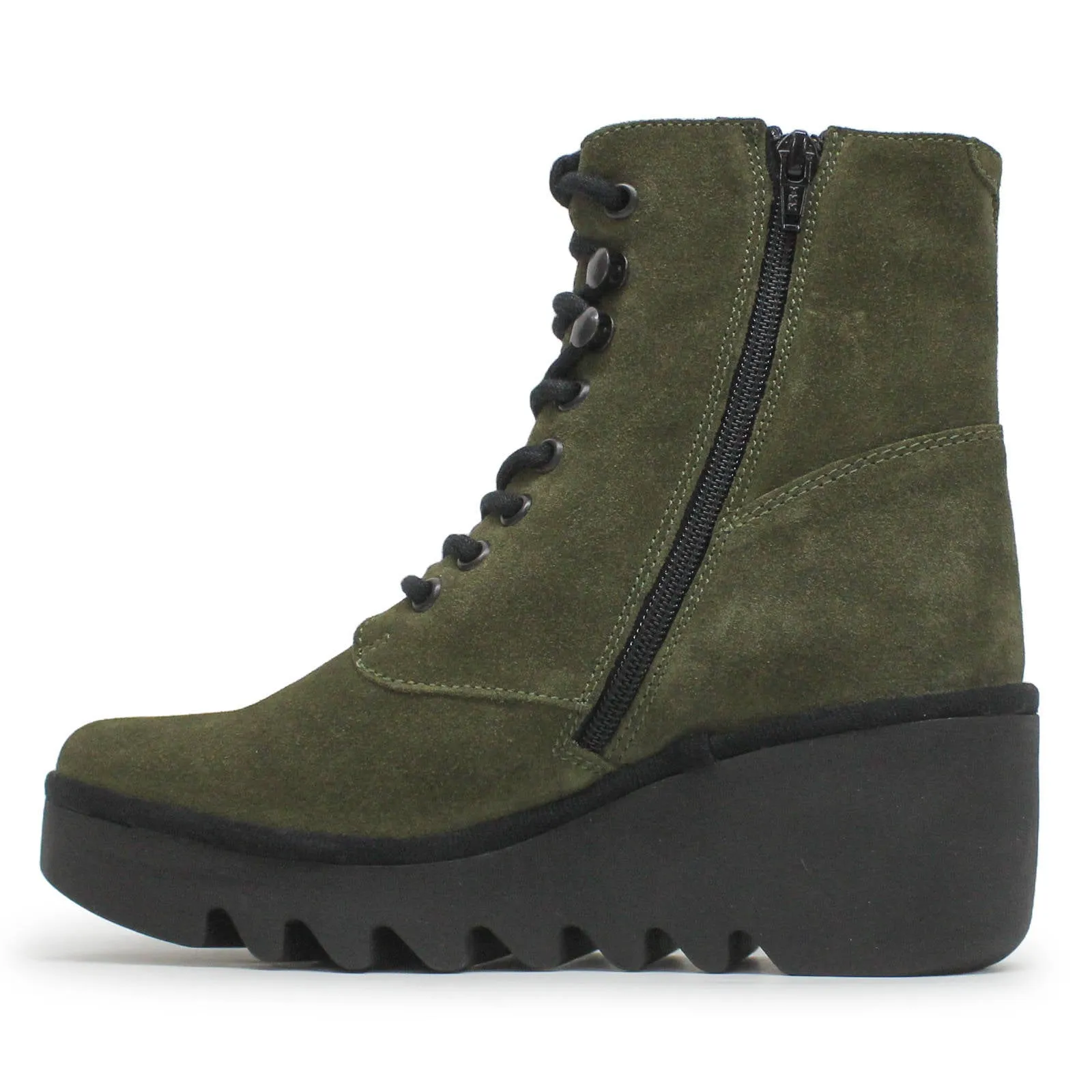Fly London BIRR534FLY Öl Wildleder Damen Knöchelstiefel