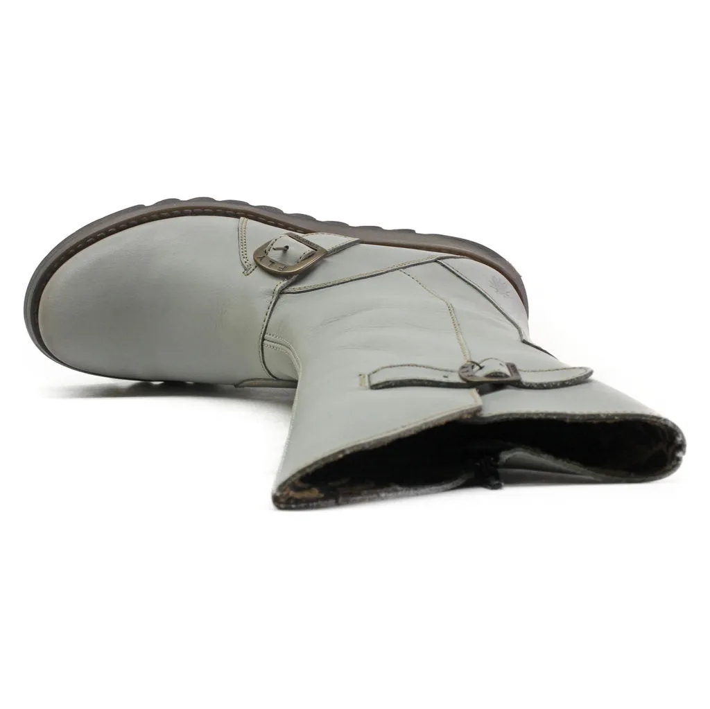 Fly London MES 2 Leder Stiefeletten für Damen mit Reißverschluss bis zur Mitte der Wade