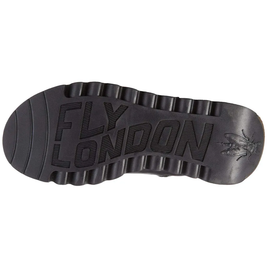Fly London MES 2 Leder Stiefeletten für Damen mit Reißverschluss bis zur Mitte der Wade