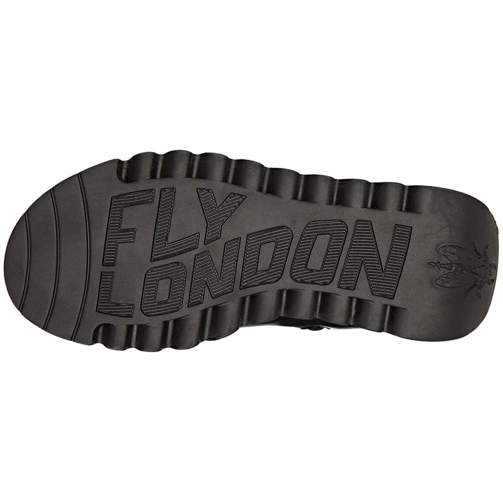 Fly London MES 2 Leder Stiefeletten für Damen mit Reißverschluss bis zur Mitte der Wade