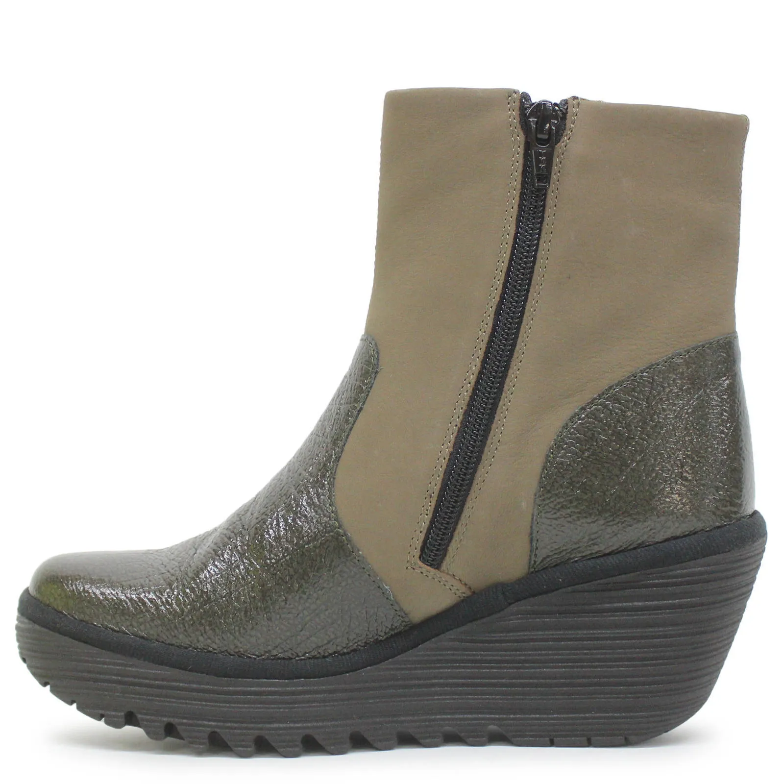 Fly London YUXI506FLY Rock Cupido Leder Stiefeletten für Damen