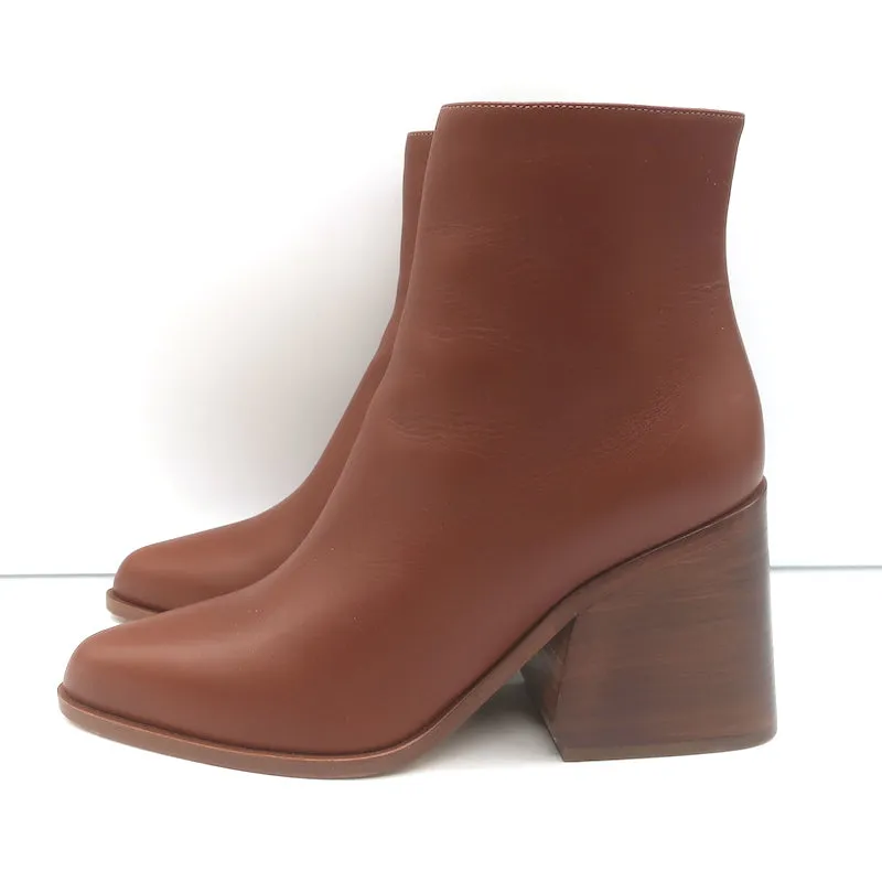 Gabriela Hearst Ava Stiefeletten Braun Leder Größe 36,5
