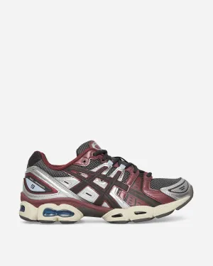 GEL-Nimbus 9 Sneakers Trüffelgrau / Dunkelkirsche