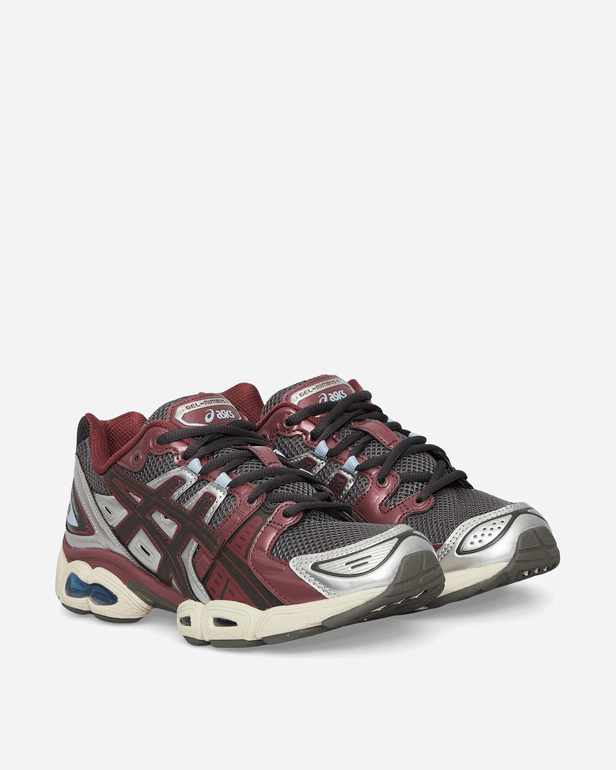 GEL-Nimbus 9 Sneakers Trüffelgrau / Dunkelkirsche