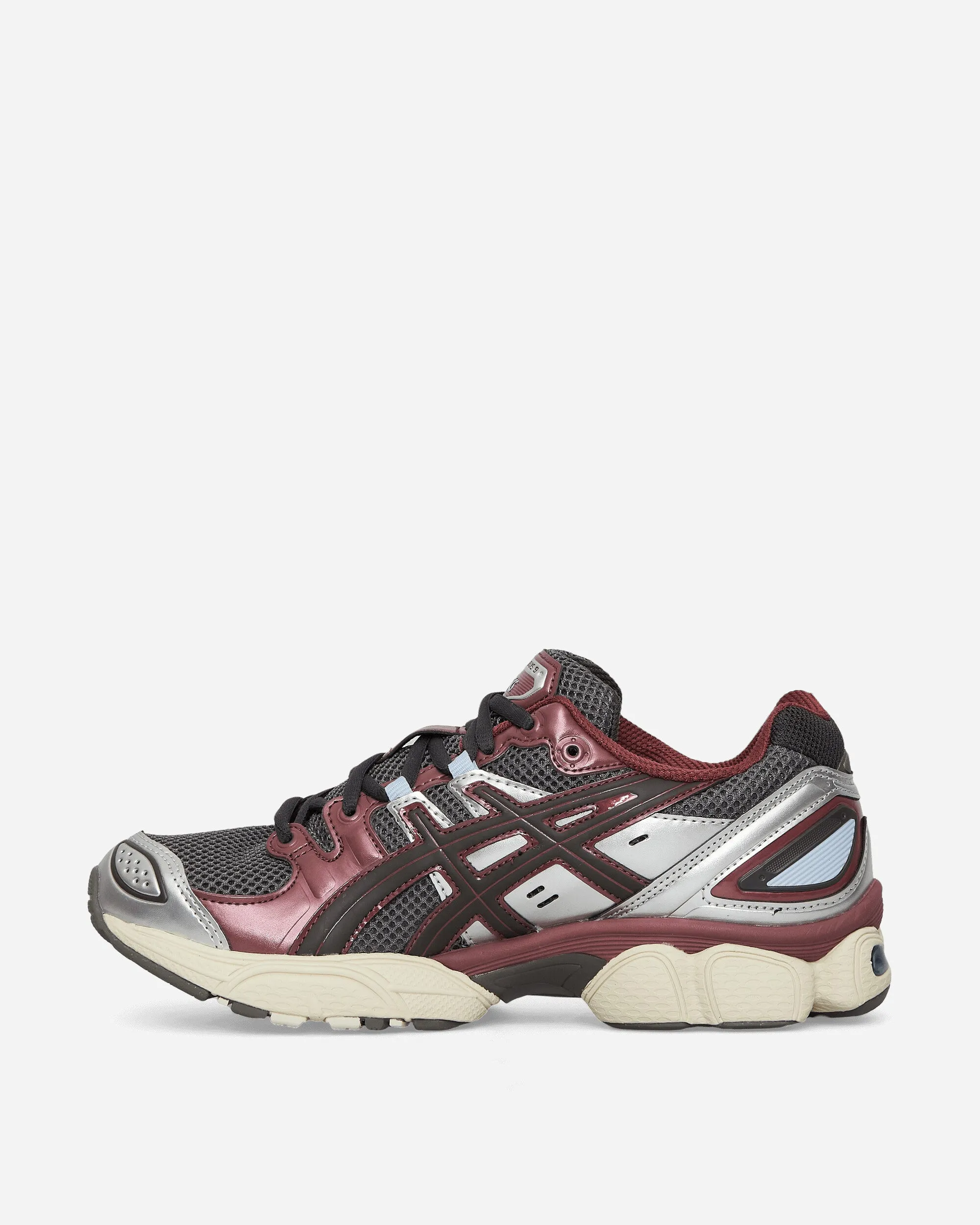 GEL-Nimbus 9 Sneakers Trüffelgrau / Dunkelkirsche