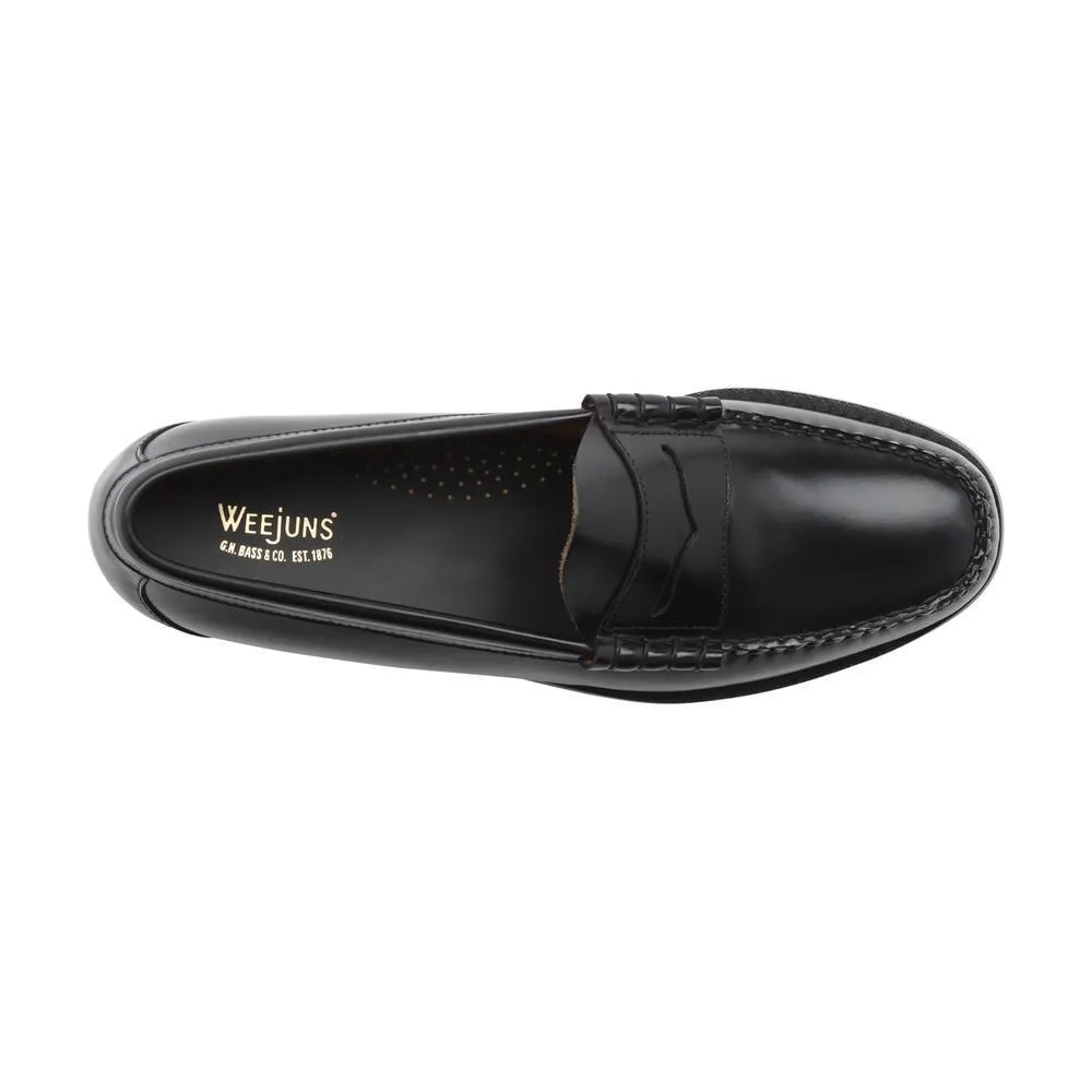 G.H. Bass Herren Larson Weejuns Schwarz Leder