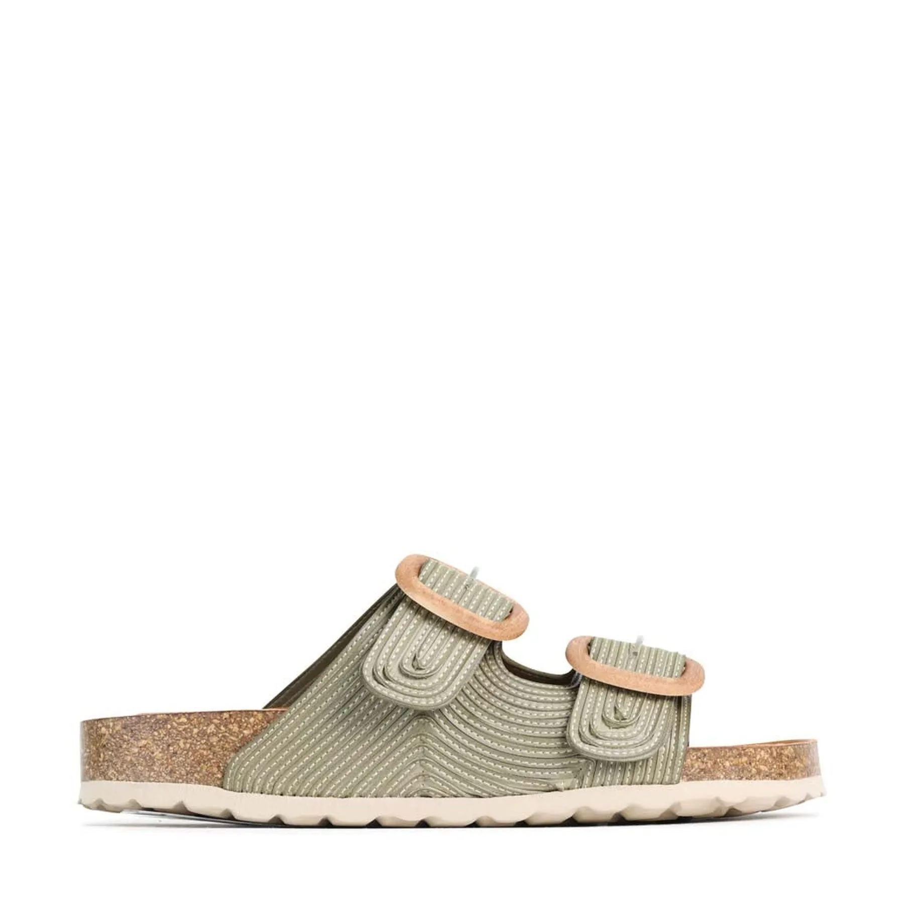 GIANA LEDER-SLIDES SANDALEN