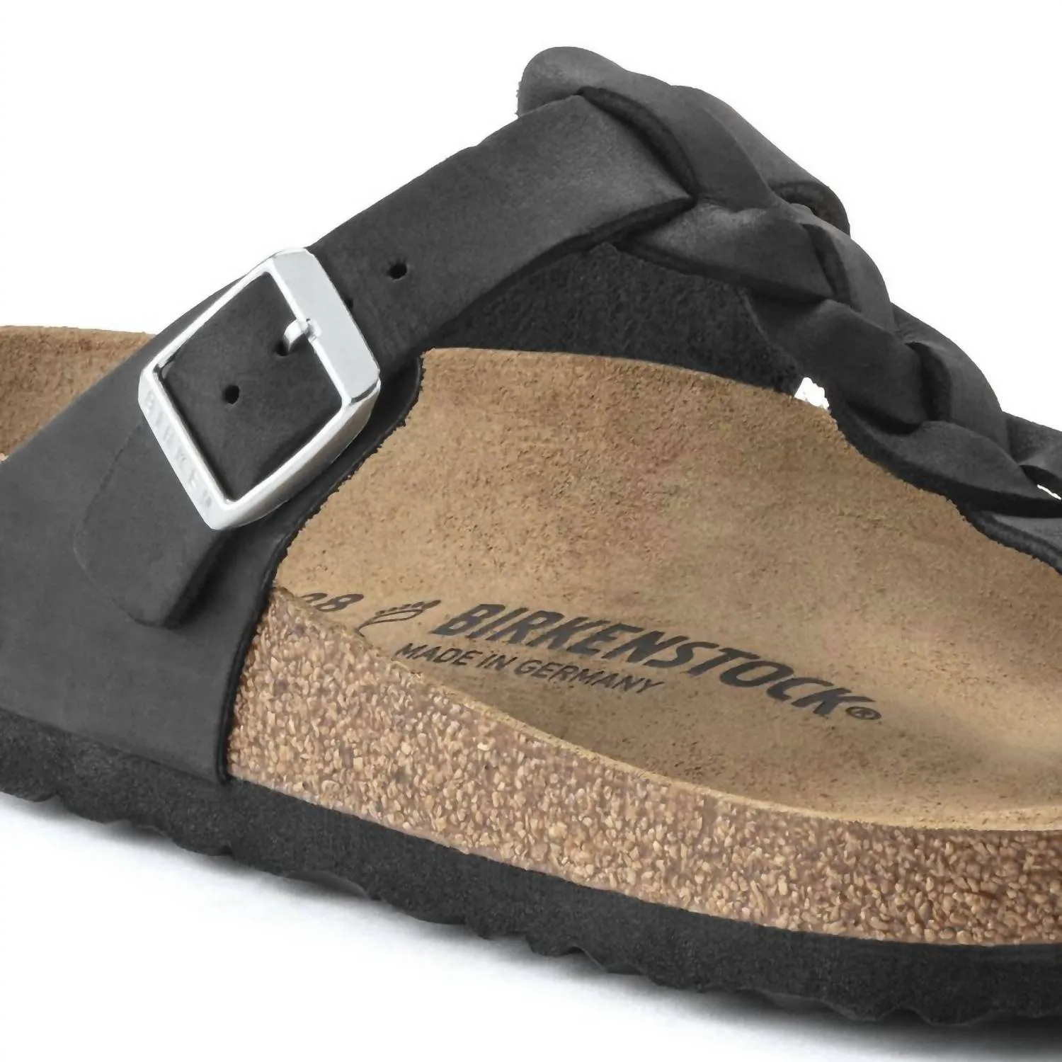 Gizeh Geflochtene Sandalen In Schwarz