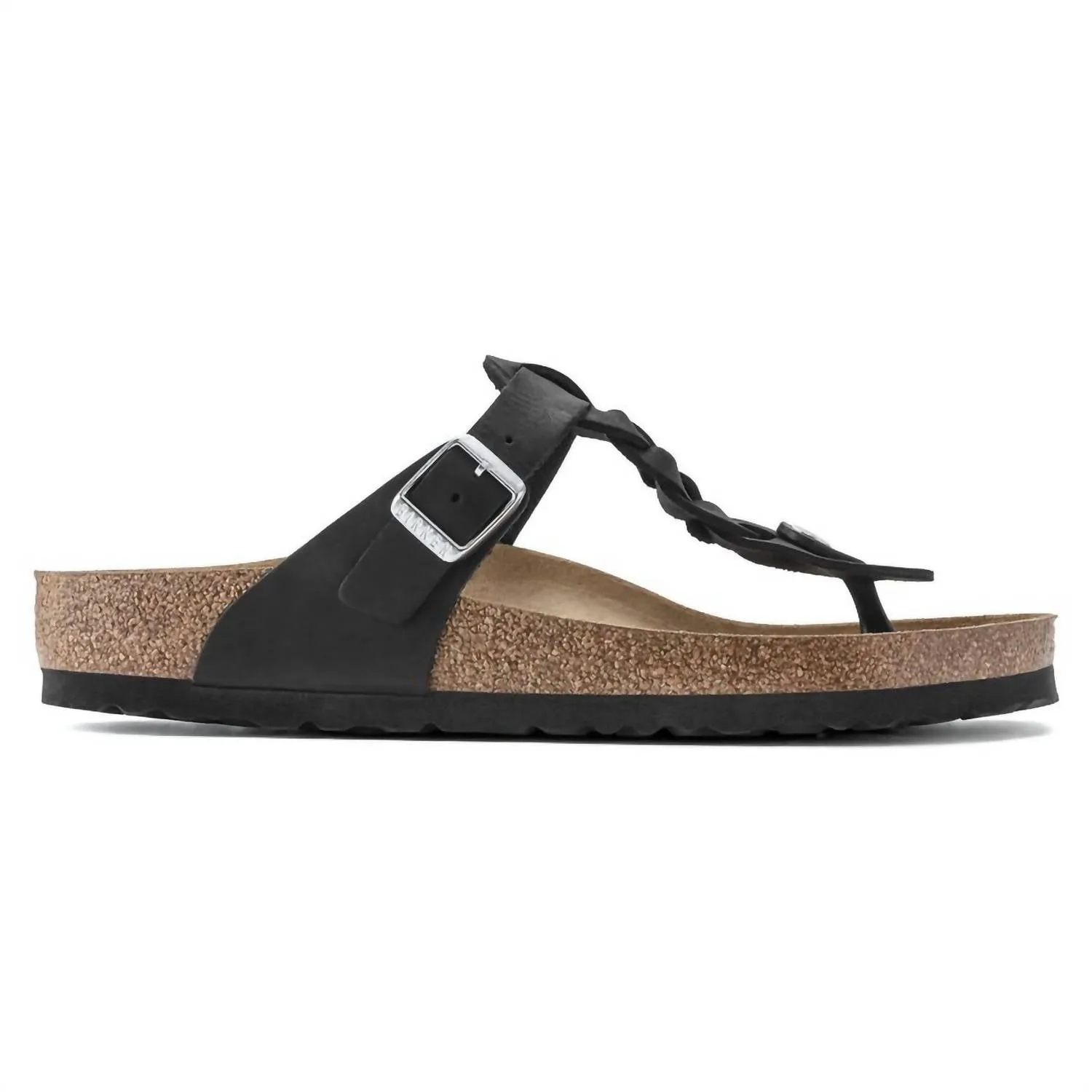 Gizeh Geflochtene Sandalen In Schwarz