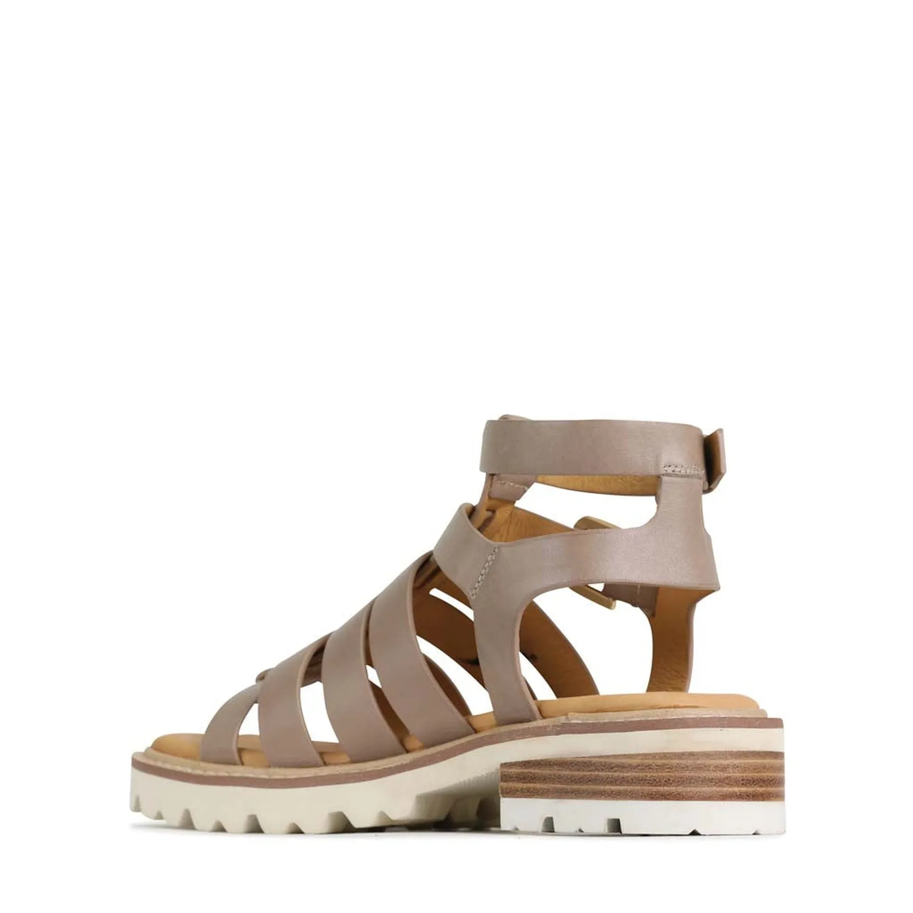 GIZELLE LEDER FISCHER SANDALEN