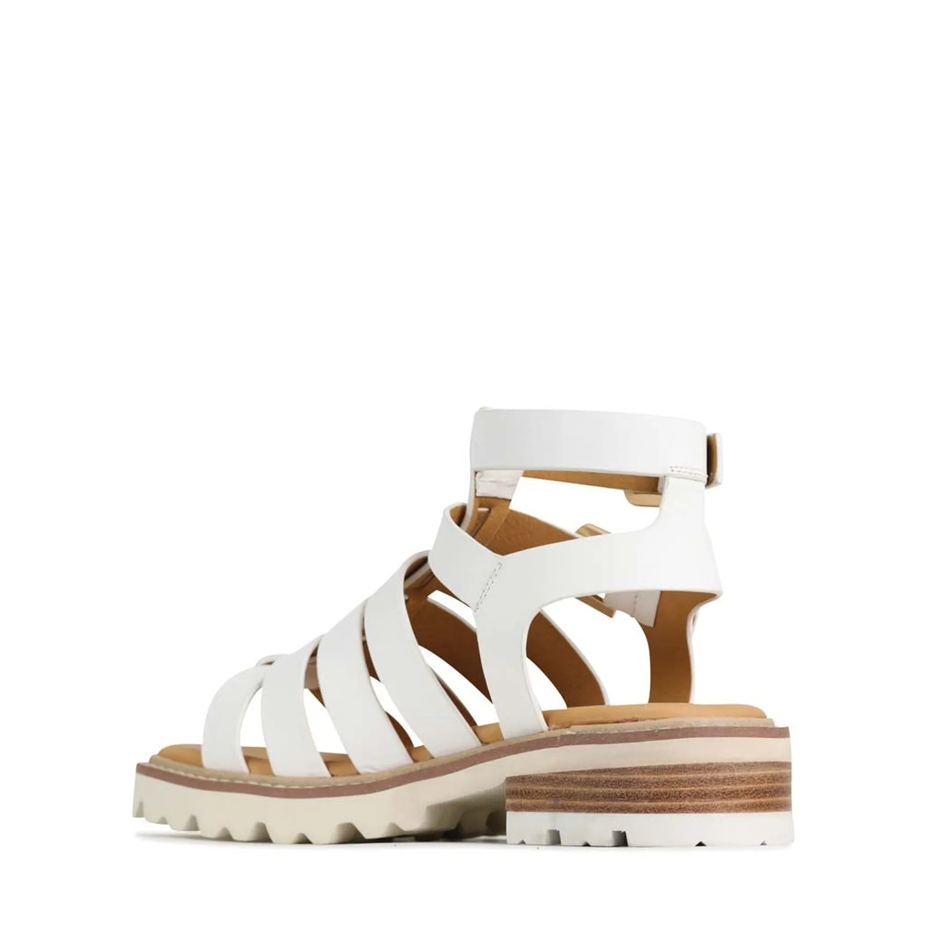 GIZELLE LEDER FISCHER SANDALEN
