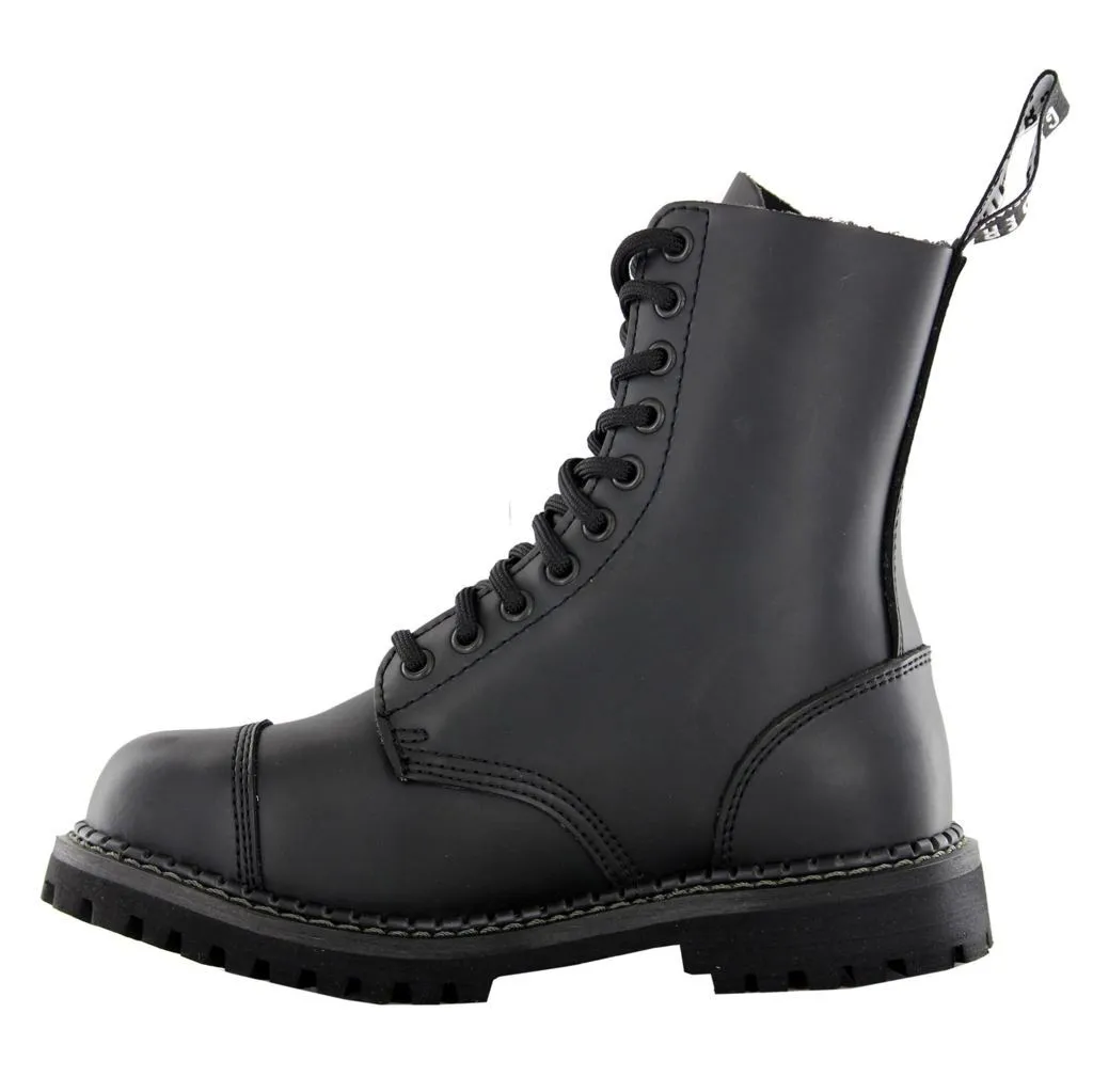 Grinders Stag Cs Derby Black Unisex Knöchel-Stahlkappenstiefel