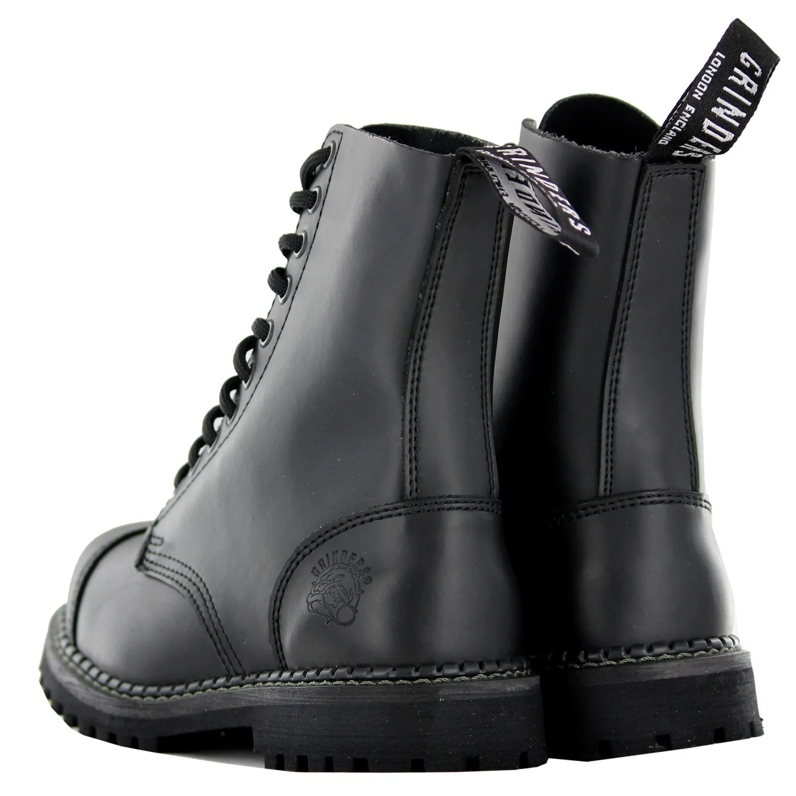 Grinders Stag Cs Derby Black Unisex Knöchel-Stahlkappenstiefel