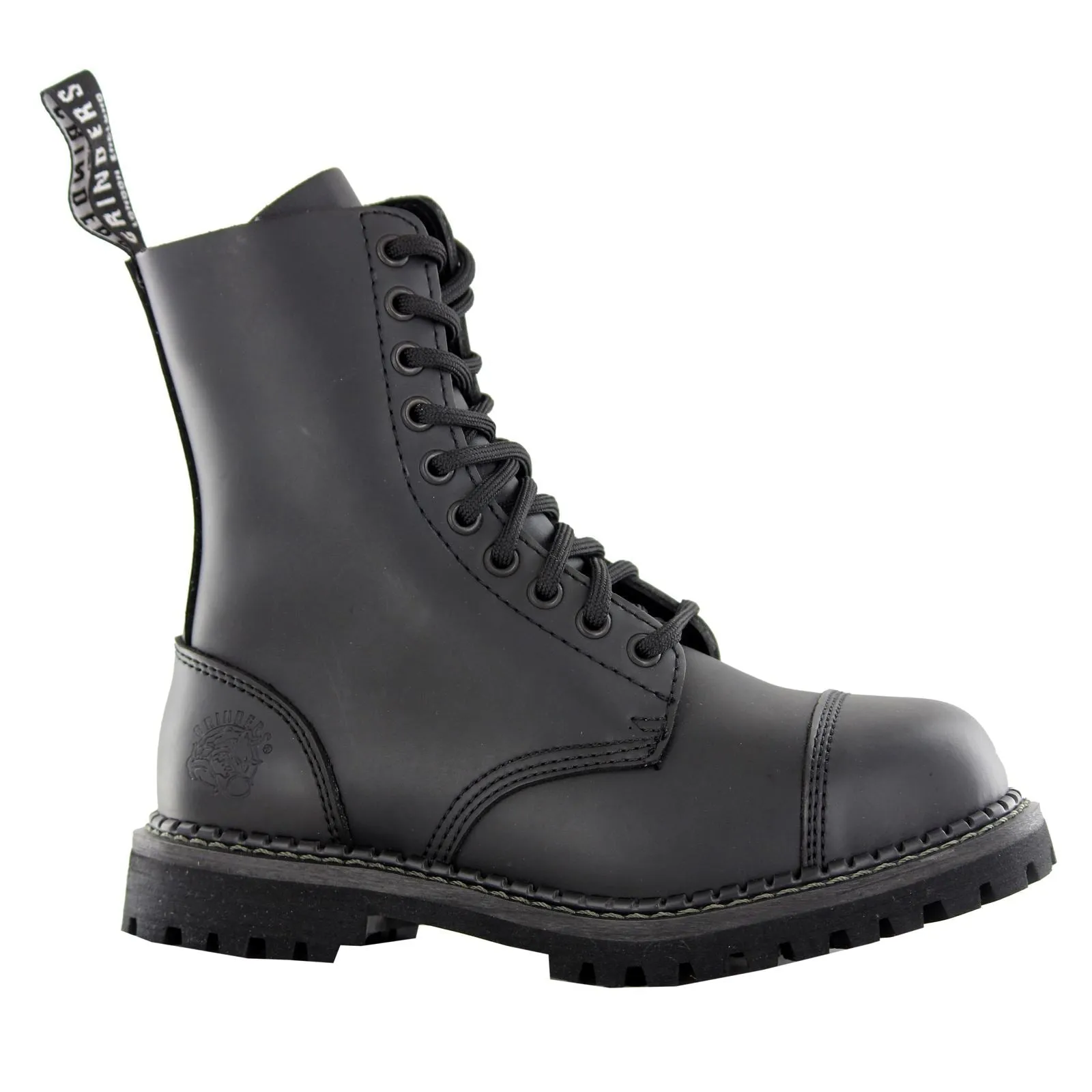Grinders Stag Cs Derby Black Unisex Knöchel-Stahlkappenstiefel