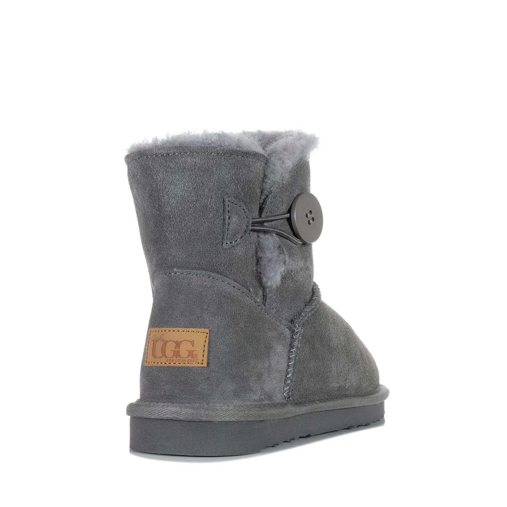 Grosby Button Ugg Dunkelgrau