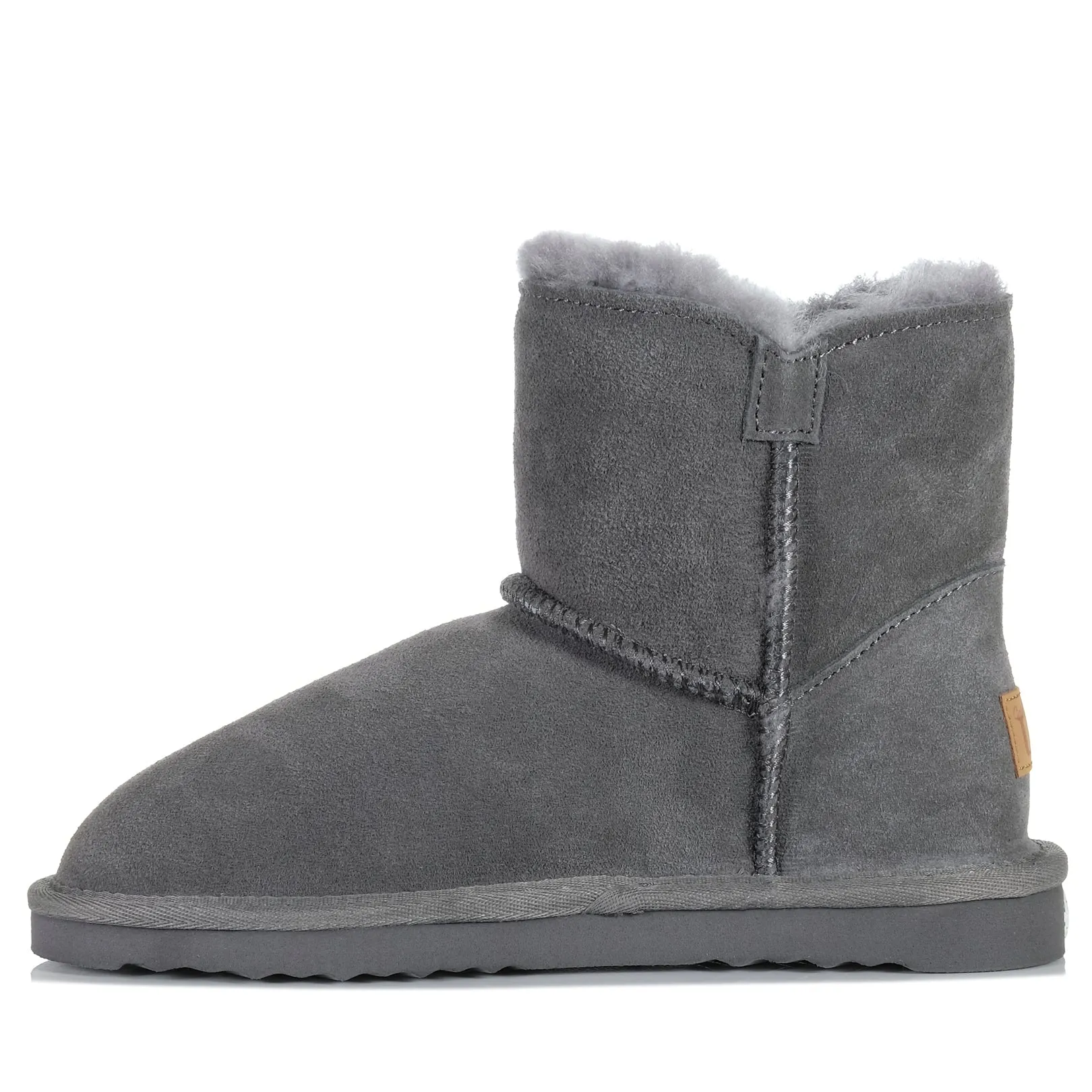 Grosby Button Ugg Dunkelgrau