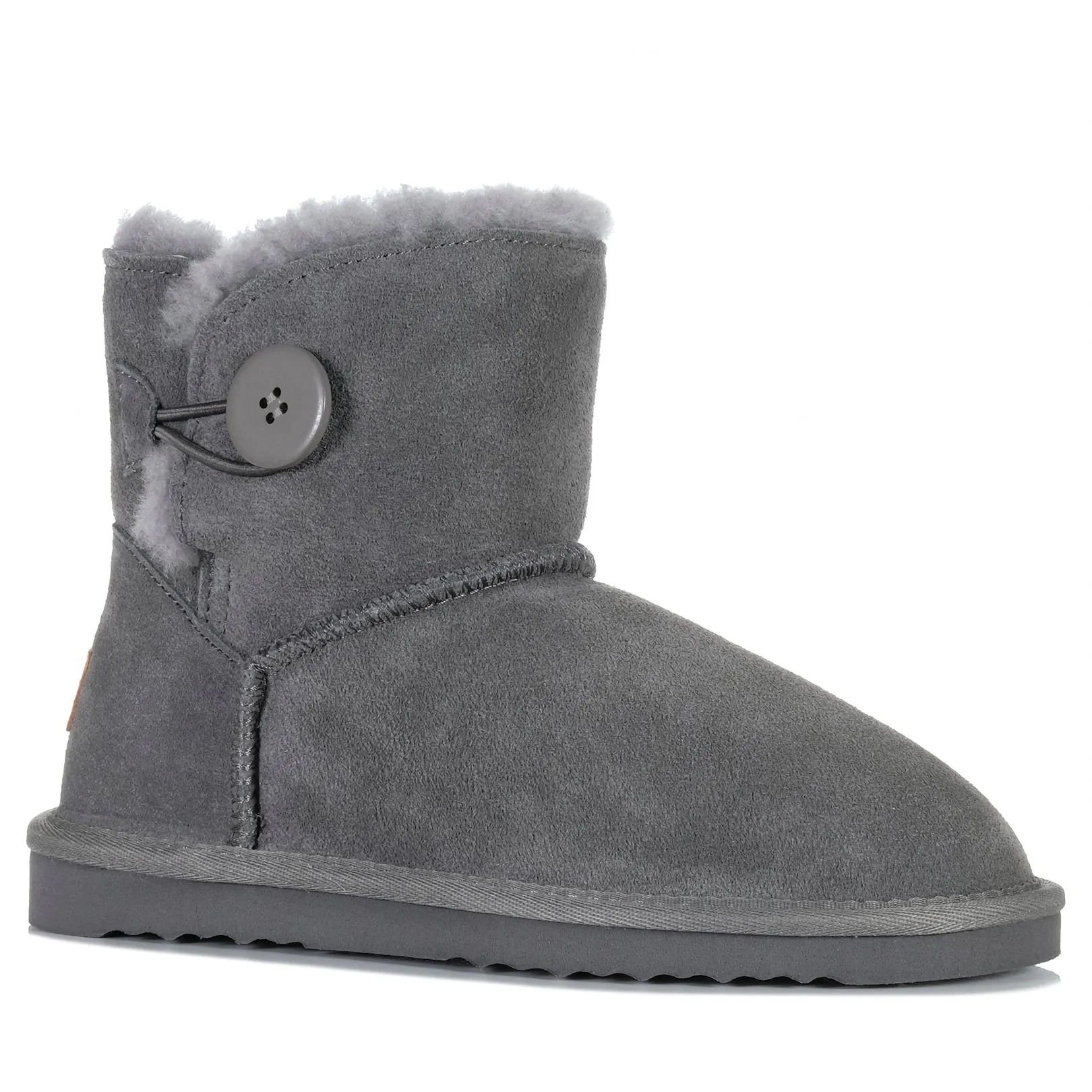 Grosby Button Ugg Dunkelgrau