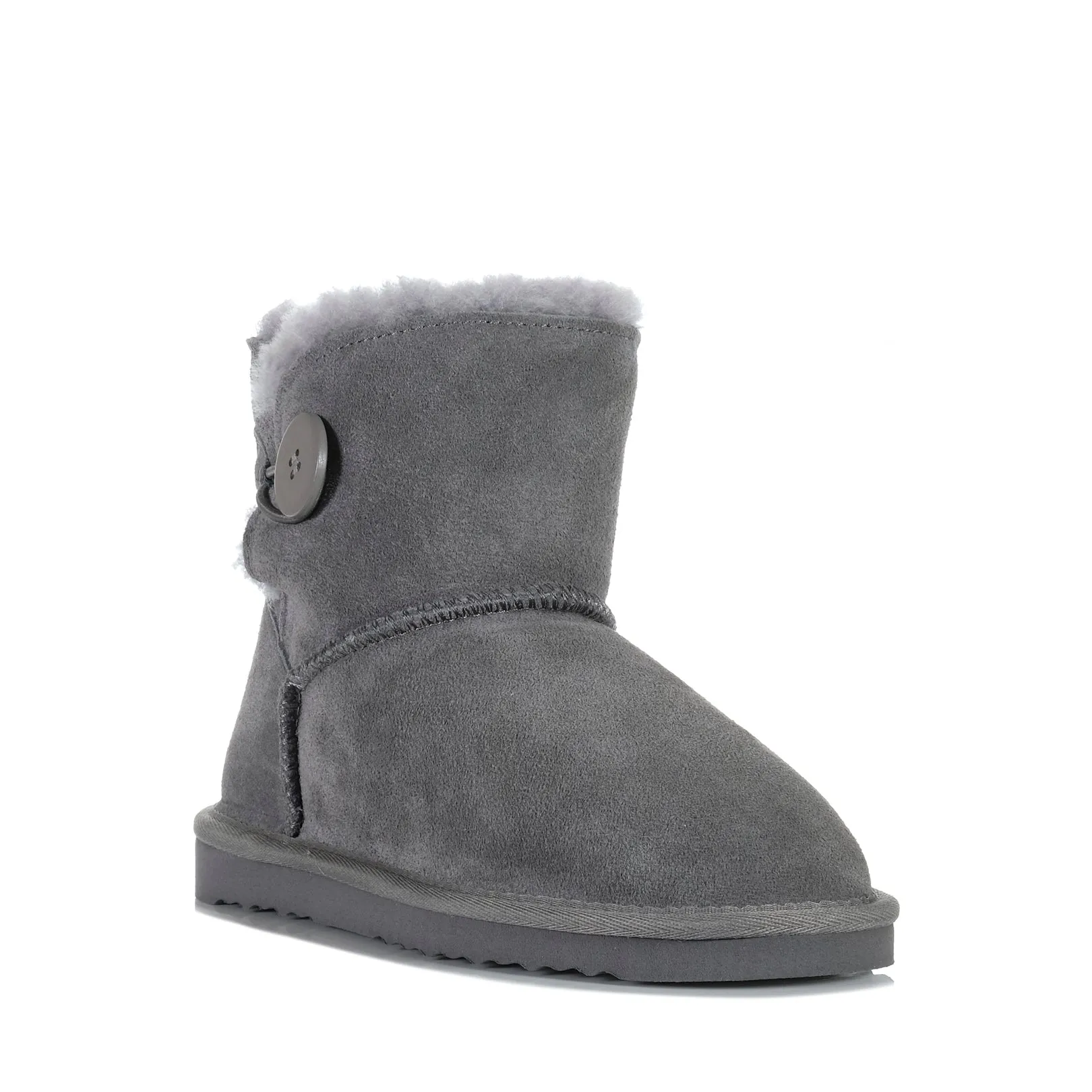 Grosby Button Ugg Dunkelgrau