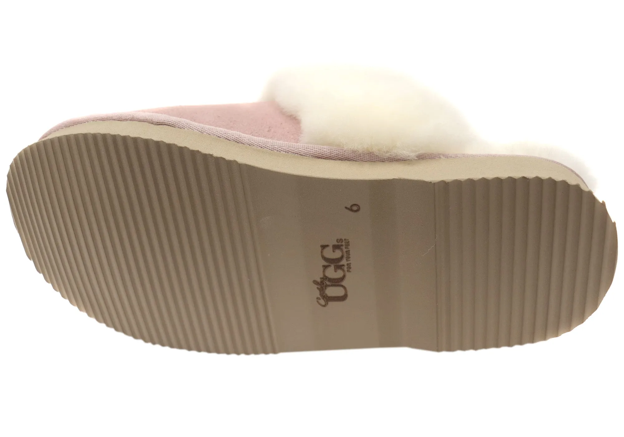 Grosby Denni Ugg Damen Bequeme Pantoffeln mit offener Ferse Grosby Schuhe