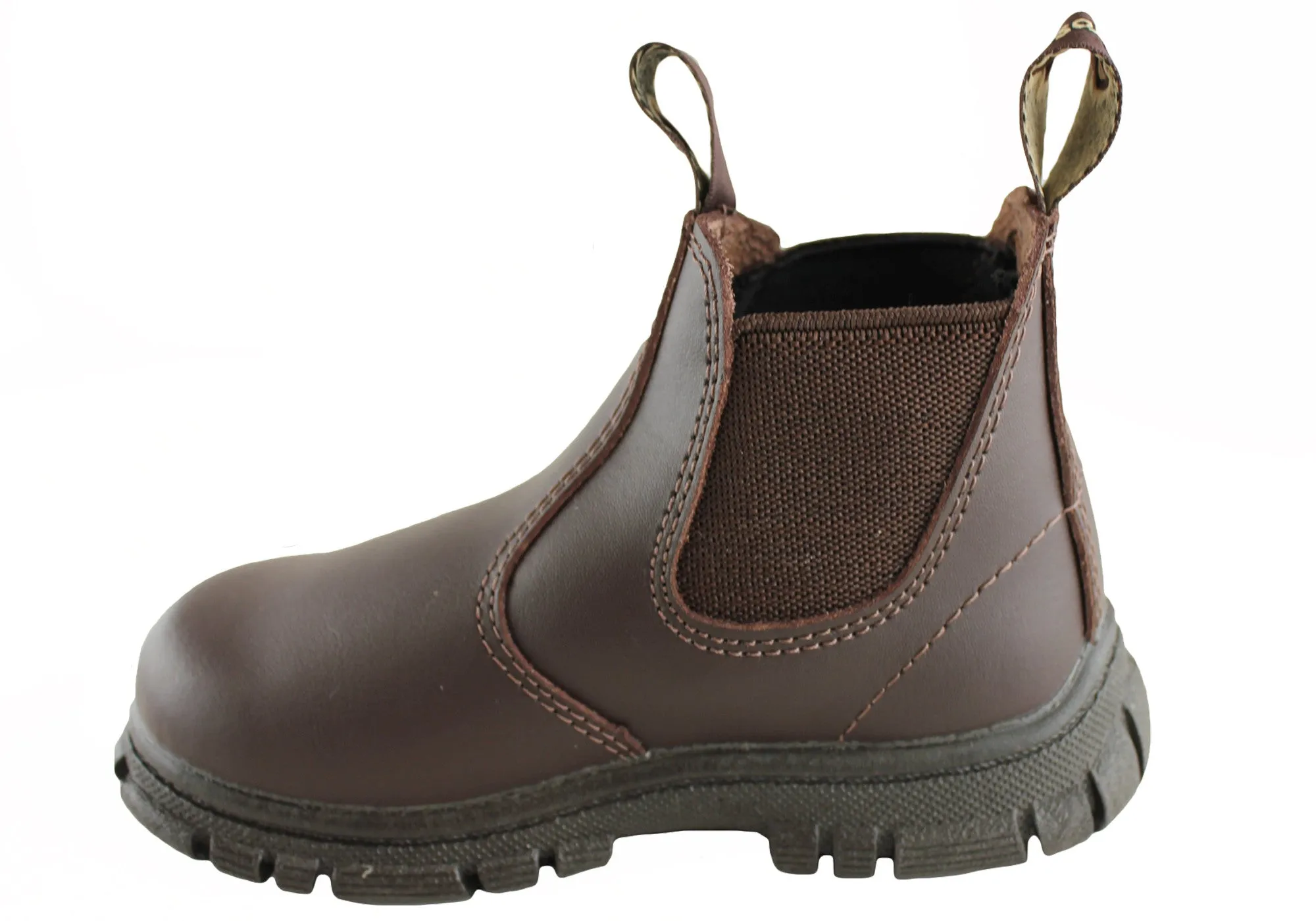 Grosby Ranch Baby Kleinkinder Kinder Leder Stiefel zum Reinziehen Grosby Schuhe