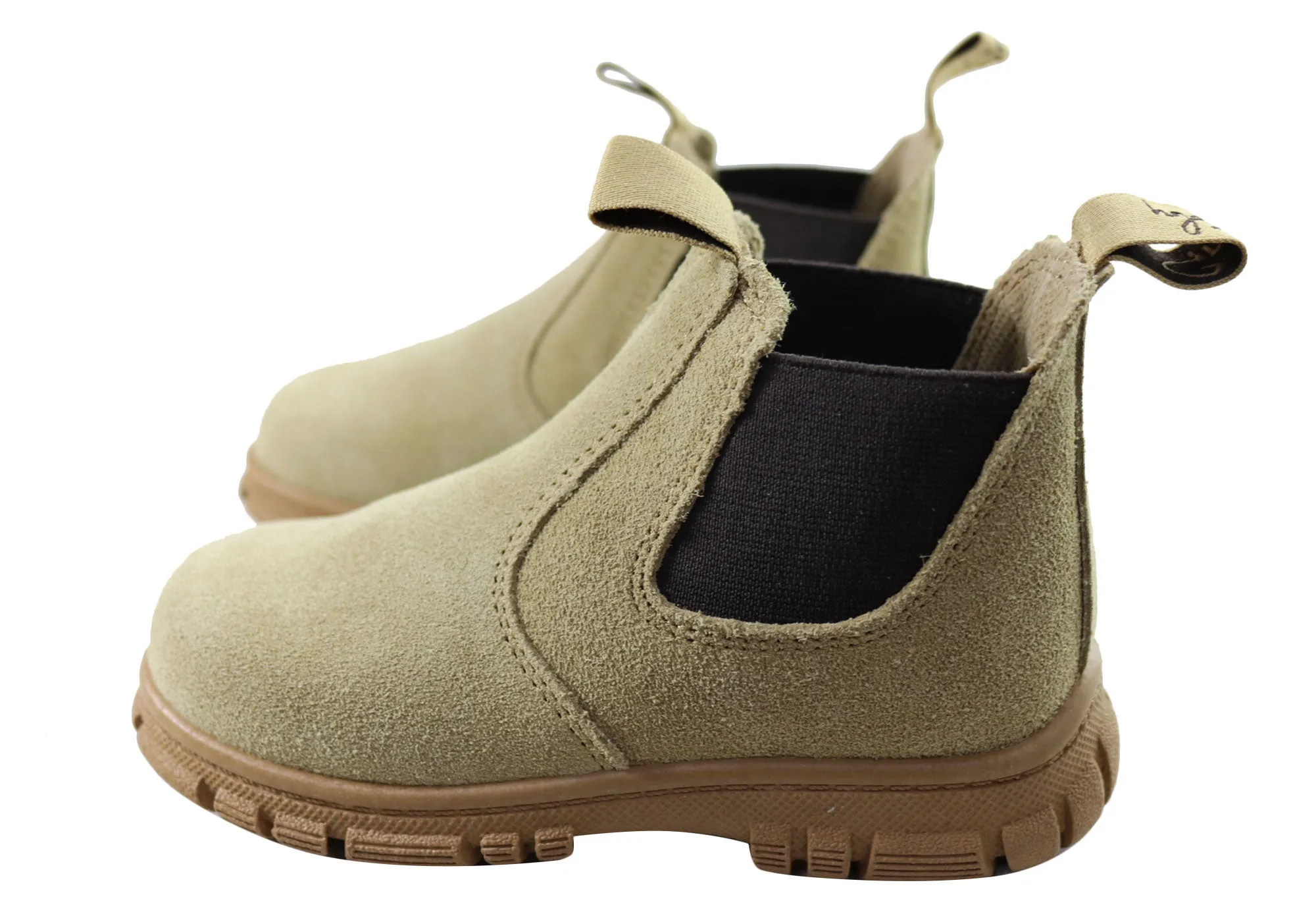 Grosby Ranch Baby Kleinkinder Kinder Leder Stiefel zum Reinziehen Grosby Schuhe