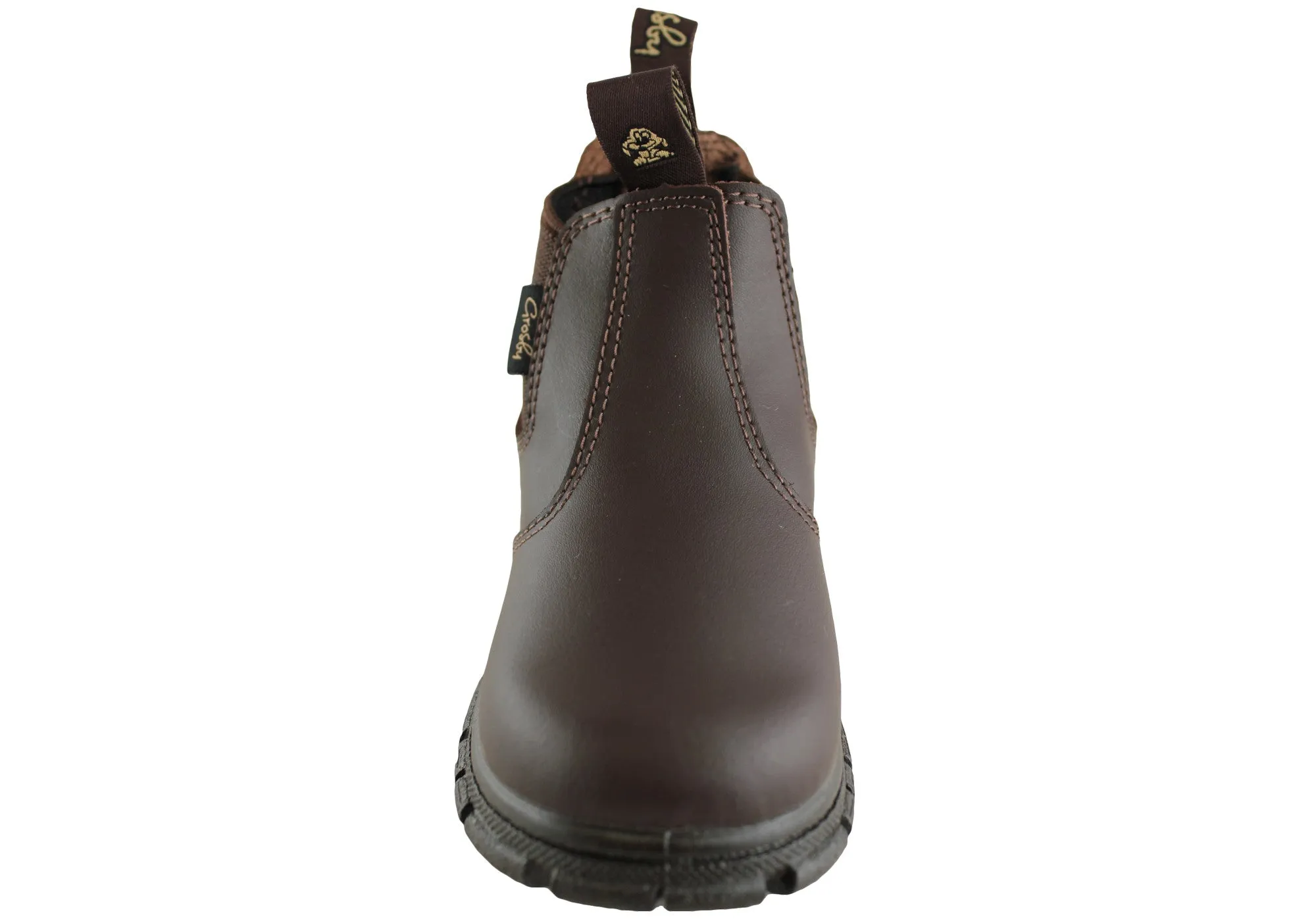 Grosby Ranch Baby Kleinkinder Kinder Leder Stiefel zum Reinziehen Grosby Schuhe