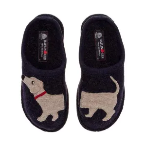 Haflinger Damen Doggy Captains Blau Wolle