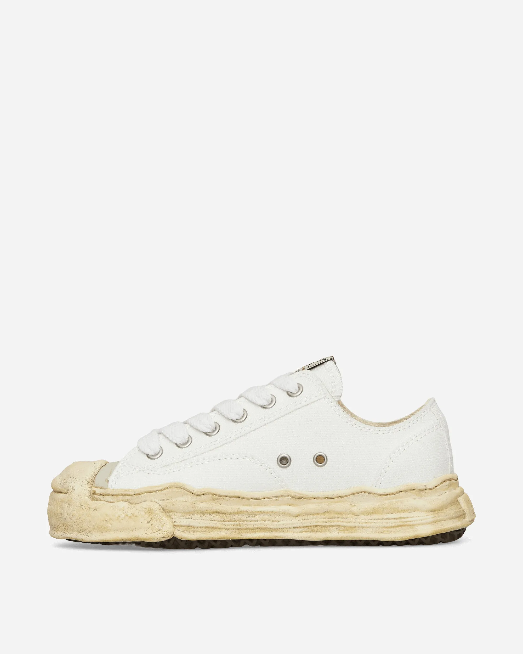 Hank OG gefärbte Sohle Canvas Low Sneakers Weiß