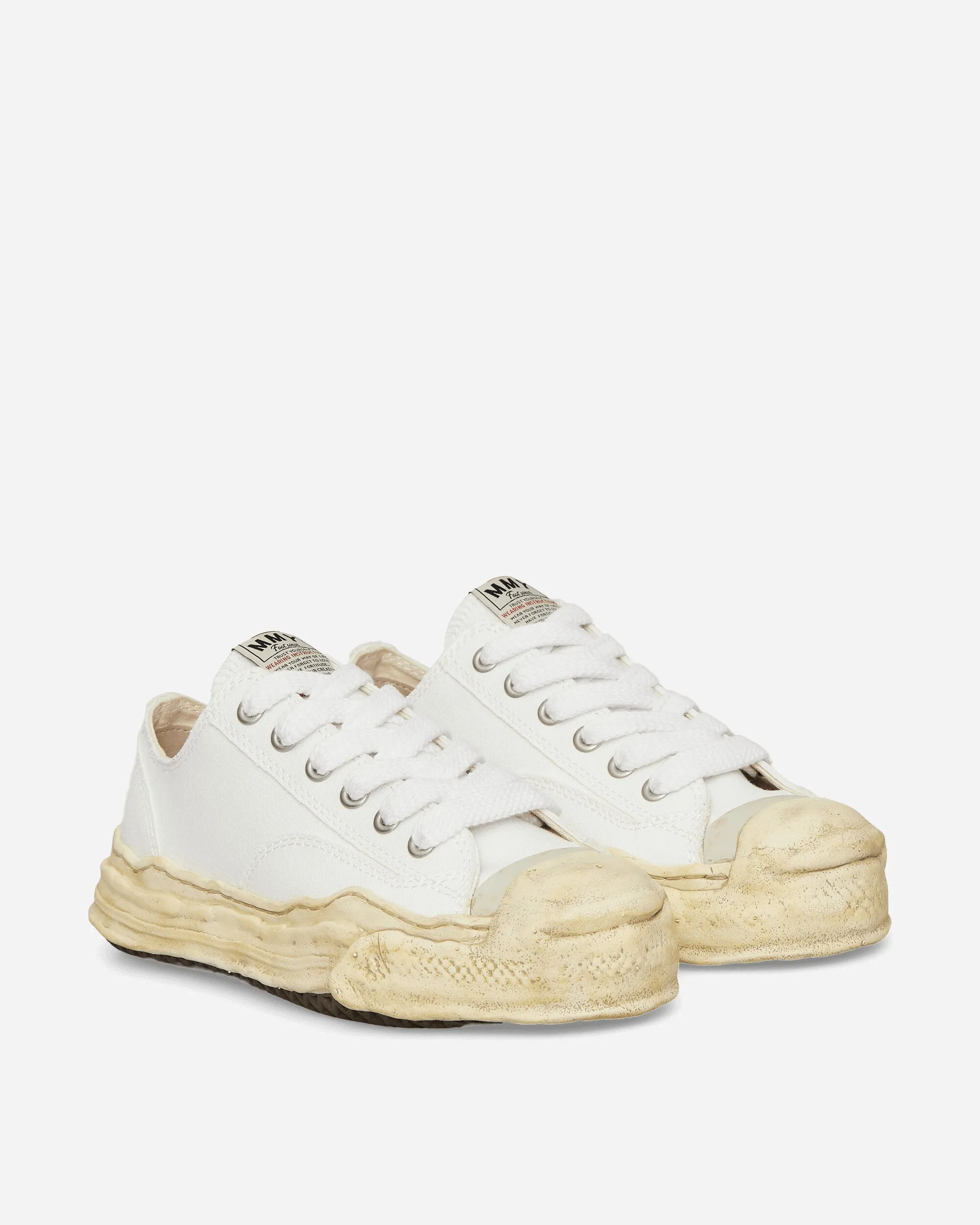 Hank OG gefärbte Sohle Canvas Low Sneakers Weiß
