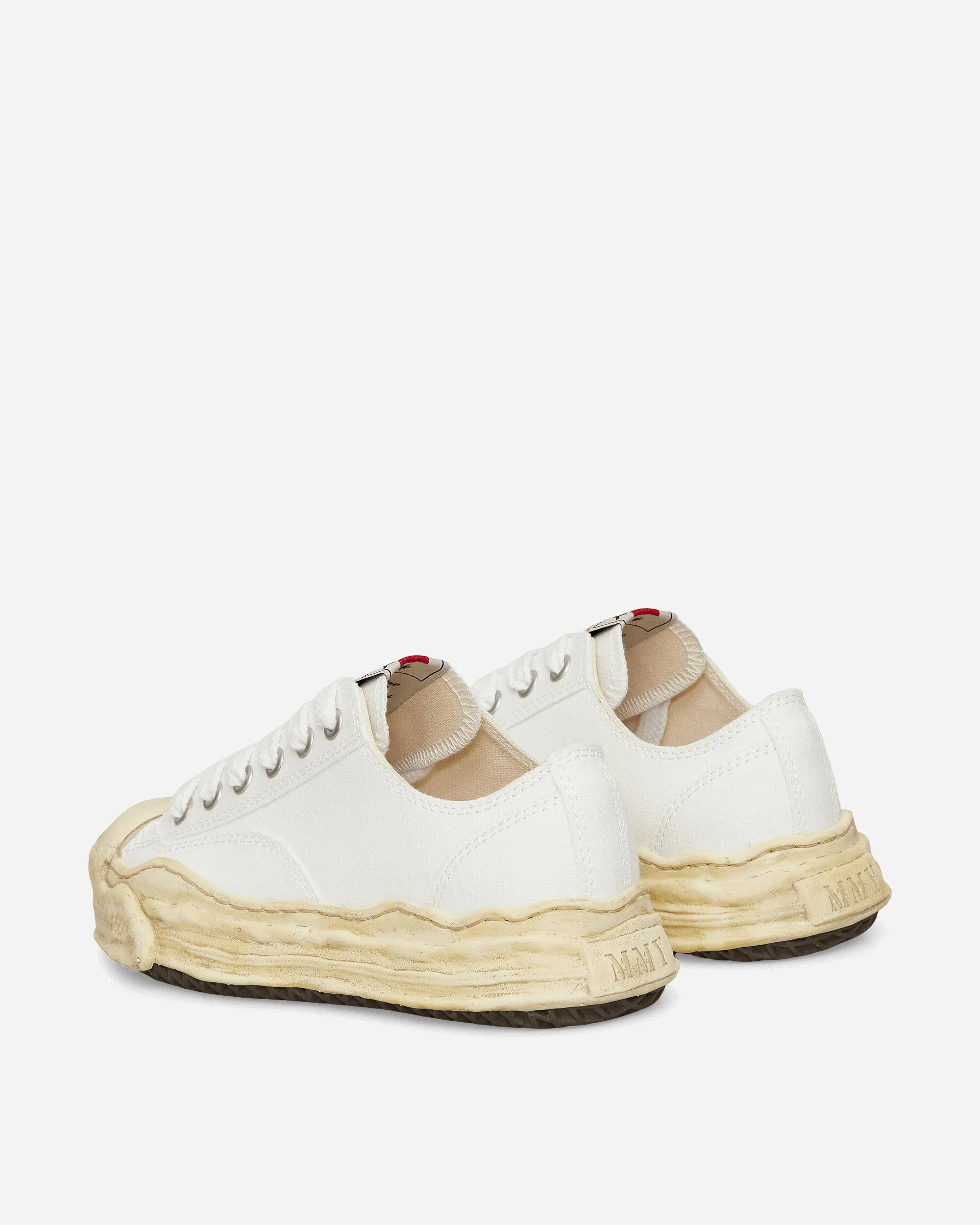 Hank OG gefärbte Sohle Canvas Low Sneakers Weiß