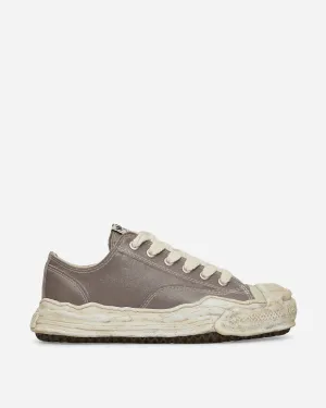Hank OG Sohle Silikonbeschichtete Leinwand Niedrige Sneakers Grau