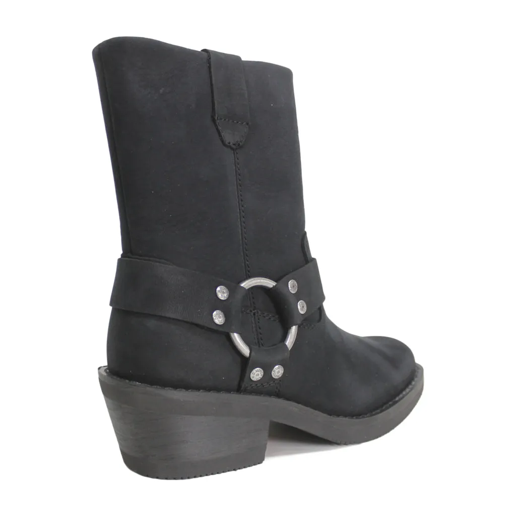 Harley Davidson Korsen Geschirr Vollnarbenleder Damen Knöchel Biker Stiefel
