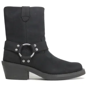 Harley Davidson Korsen Geschirr Vollnarbenleder Damen Knöchel Biker Stiefel