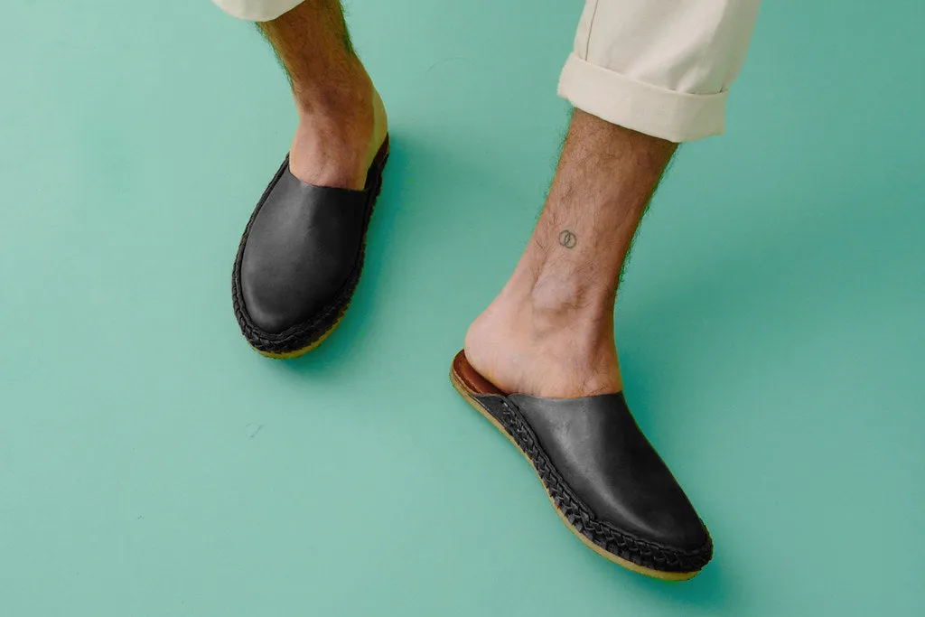 Heritage Solid City Pantoffel in Anthrazit
