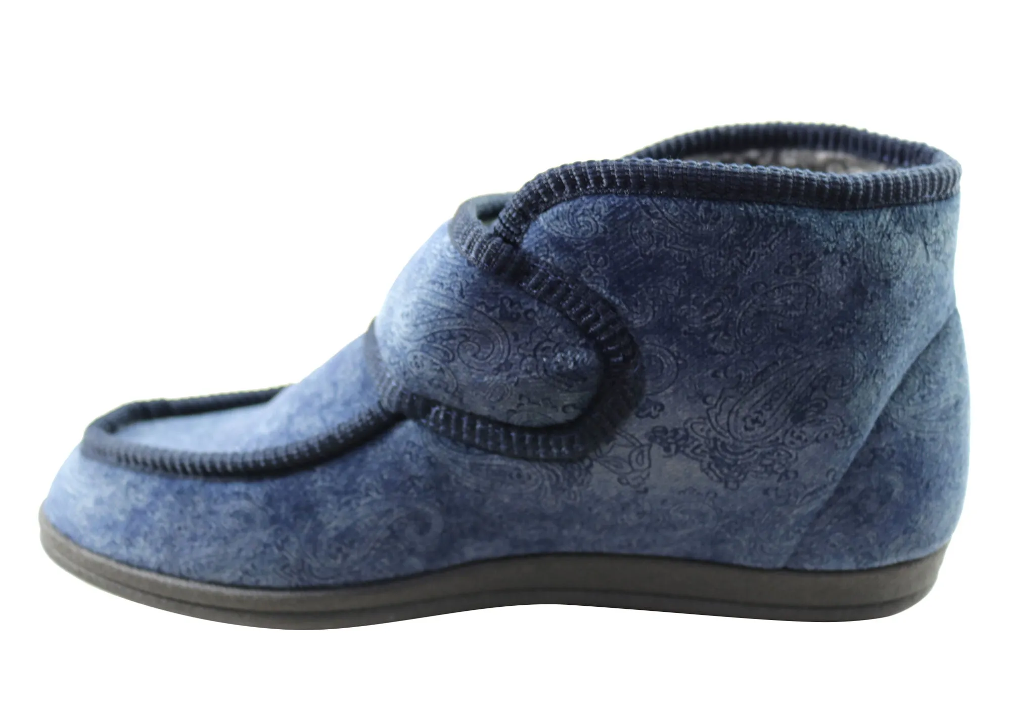 Homyped Herren Archie Komfort einstellbare Riemen Extra Extra Weite Hausschuhe Homyped Schuhe
