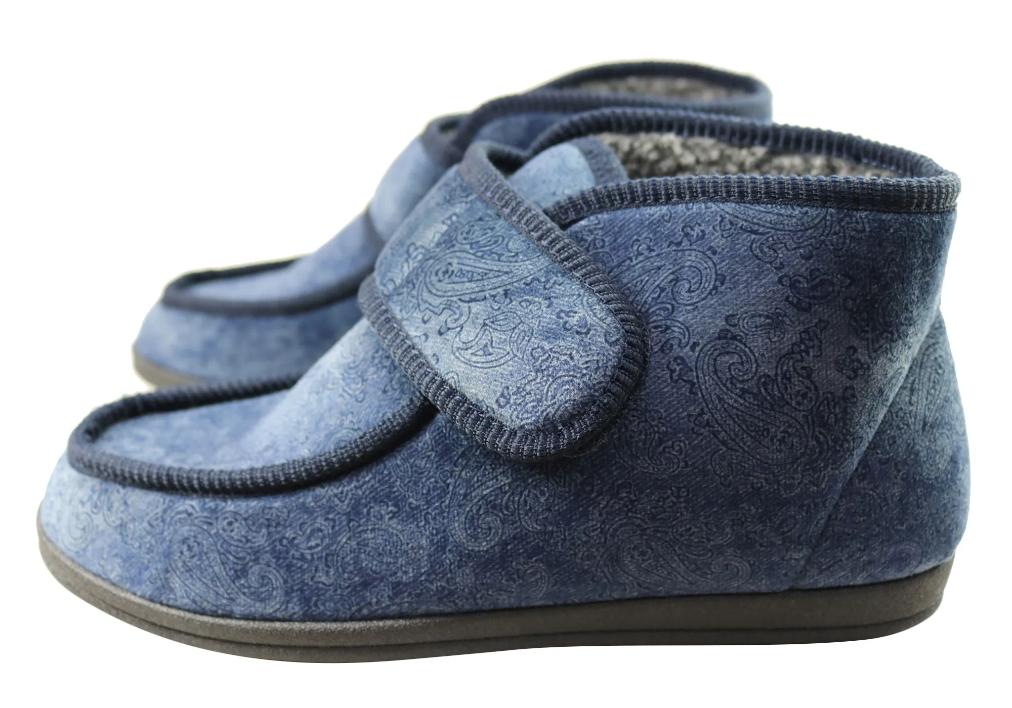 Homyped Herren Archie Komfort einstellbare Riemen Extra Extra Weite Hausschuhe Homyped Schuhe