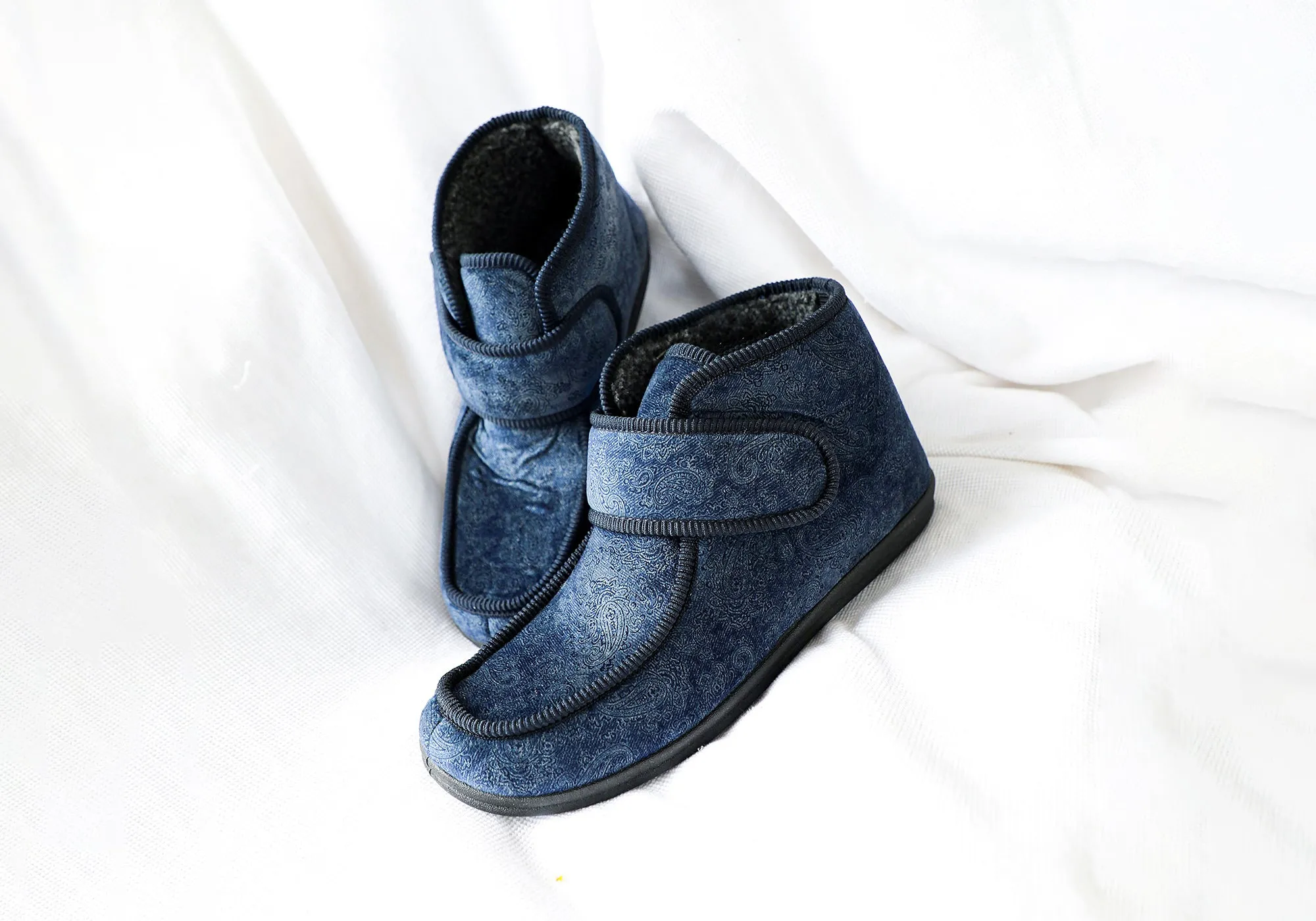 Homyped Herren Archie Komfort einstellbare Riemen Extra Extra Weite Hausschuhe Homyped Schuhe